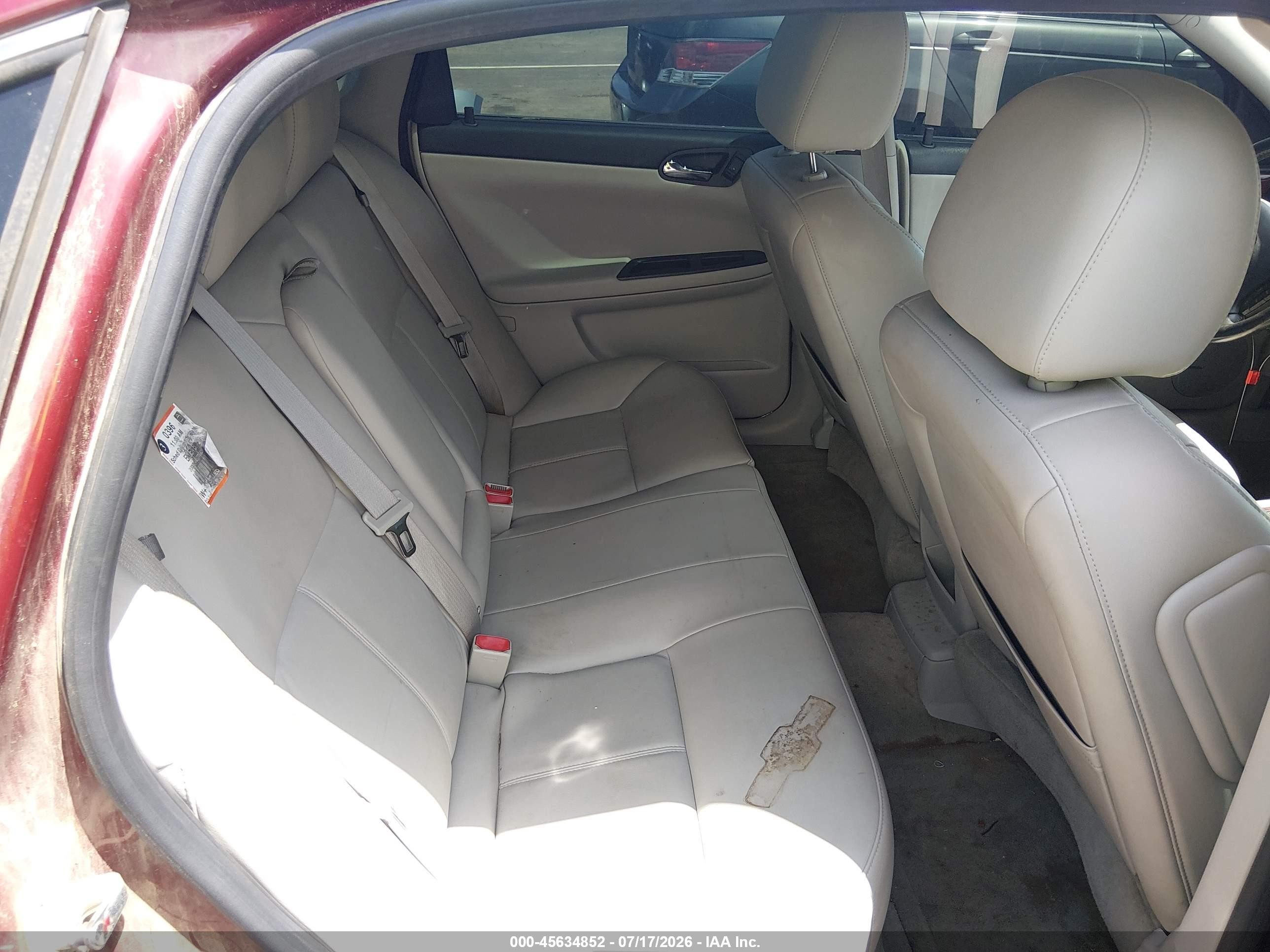 2011 Chevrolet Impala Lt Red vin: 2G1WG5EK4B1261791