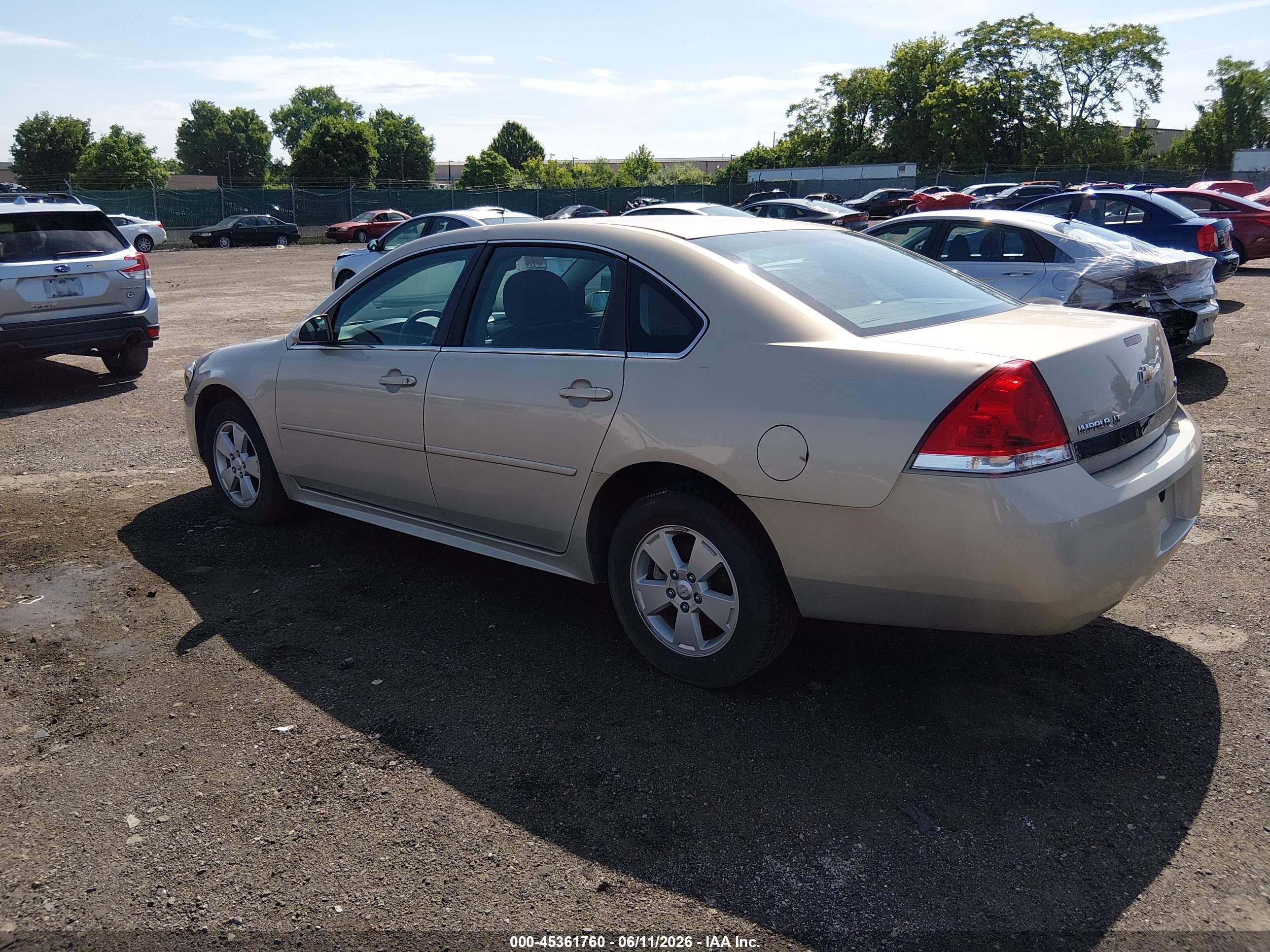 2011 Chevrolet Impala Lt Tan vin: 2G1WG5EK4B1302761