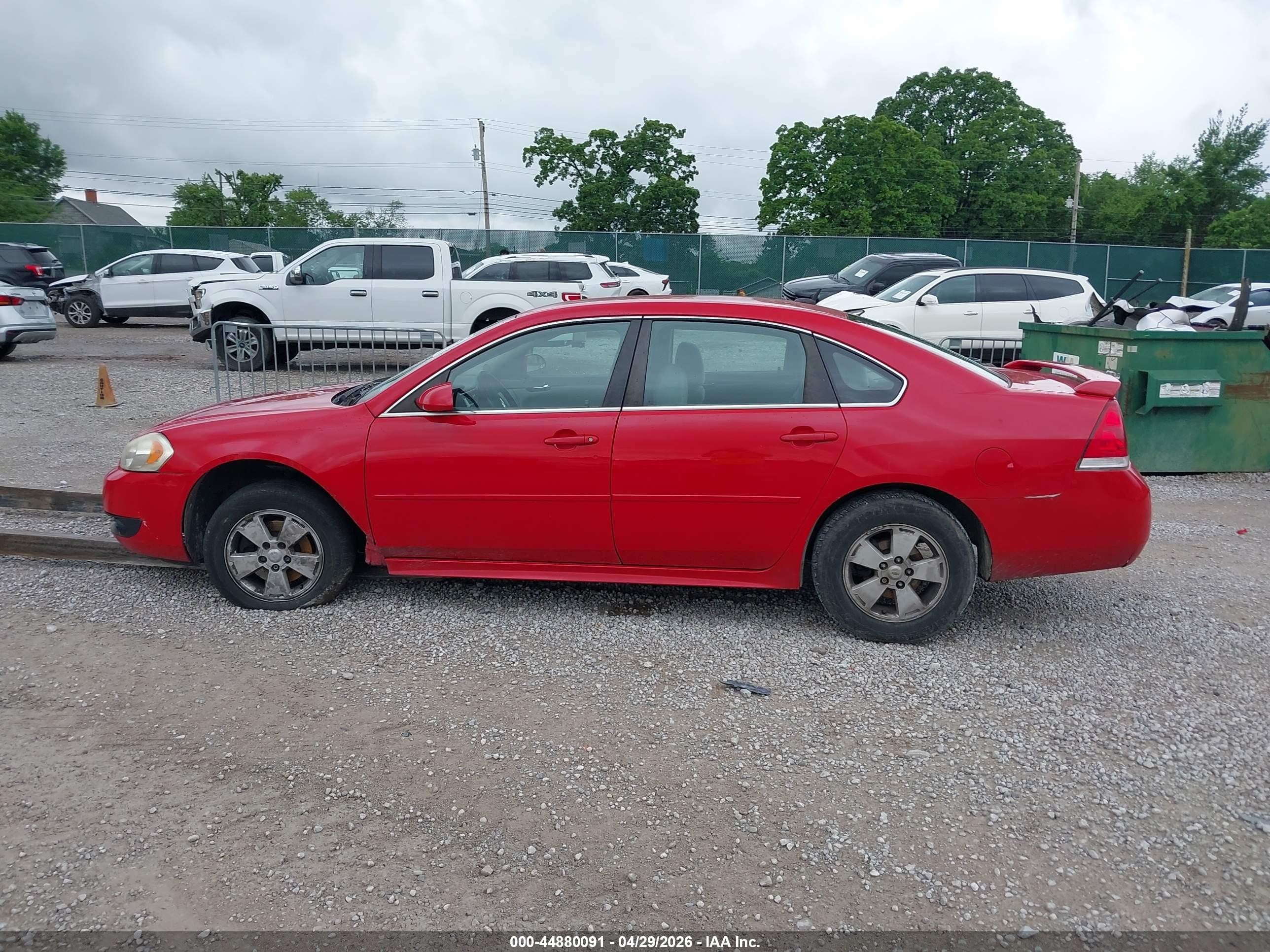 2011 Chevrolet Impala Lt Red vin: 2G1WG5EK5B1155141