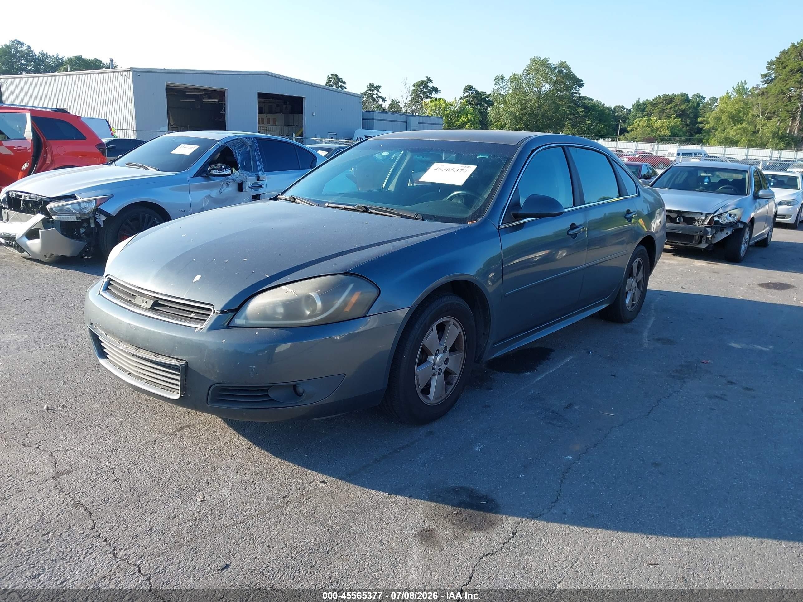 2011 Chevrolet Impala Lt Green vin: 2G1WG5EK5B1156547