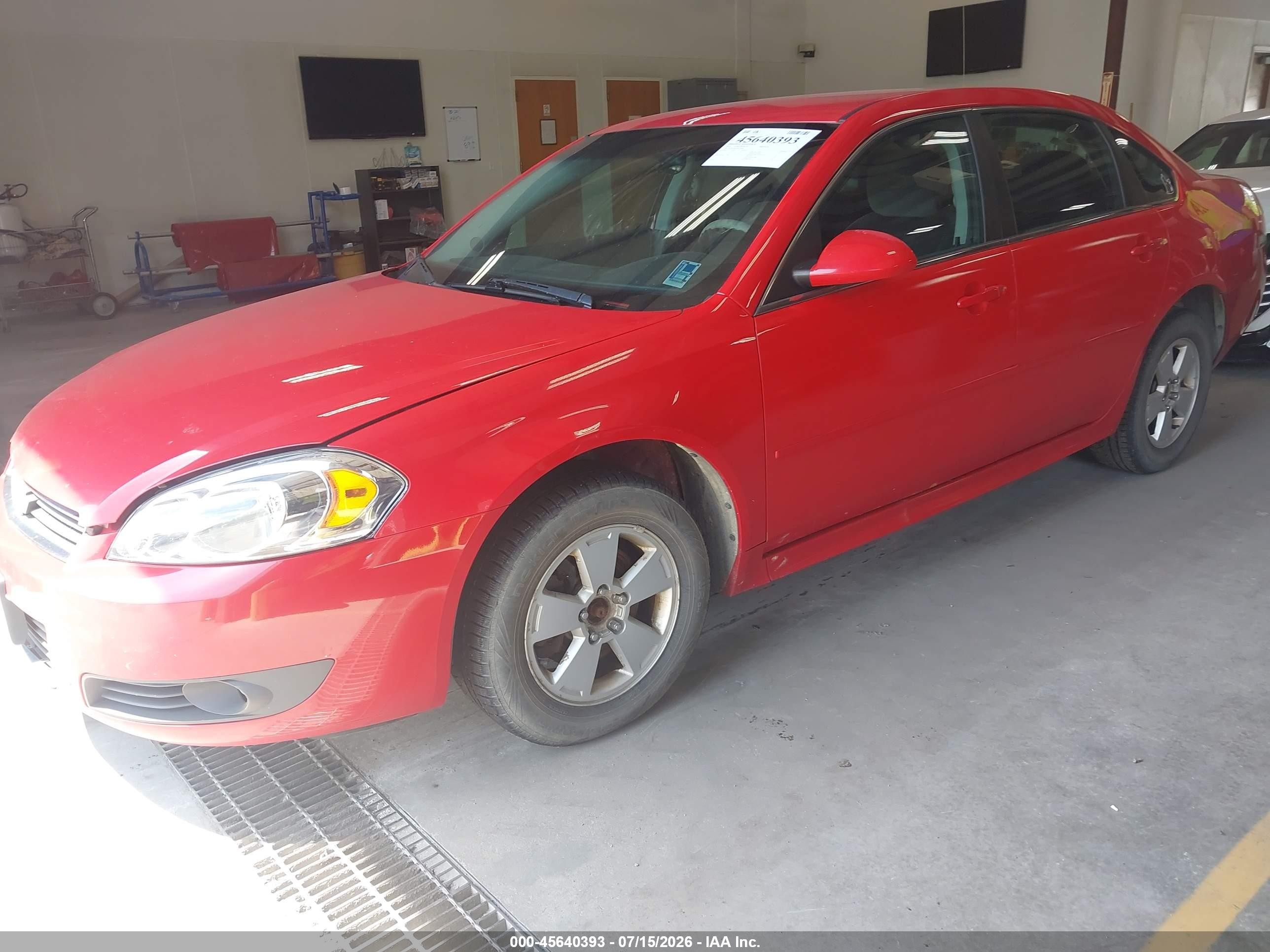 2011 Chevrolet Impala Lt Red vin: 2G1WG5EK5B1179861