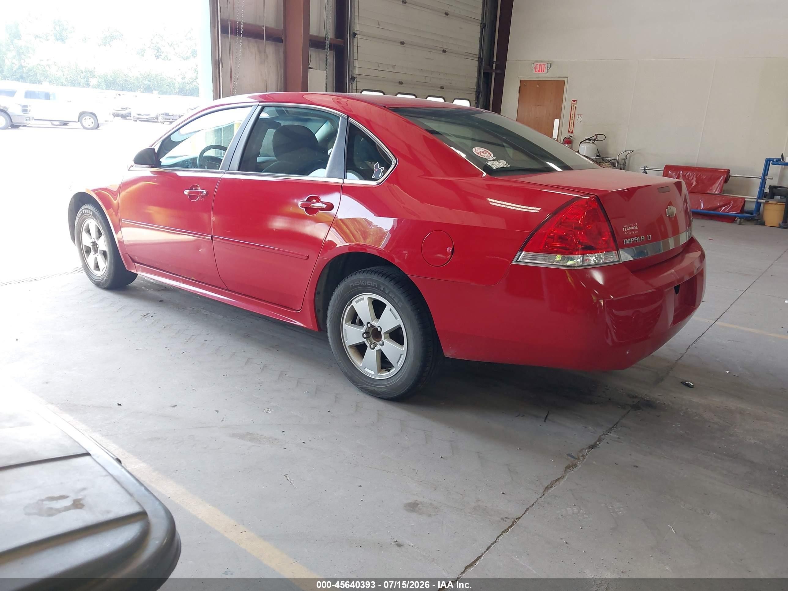 2011 Chevrolet Impala Lt Red vin: 2G1WG5EK5B1179861