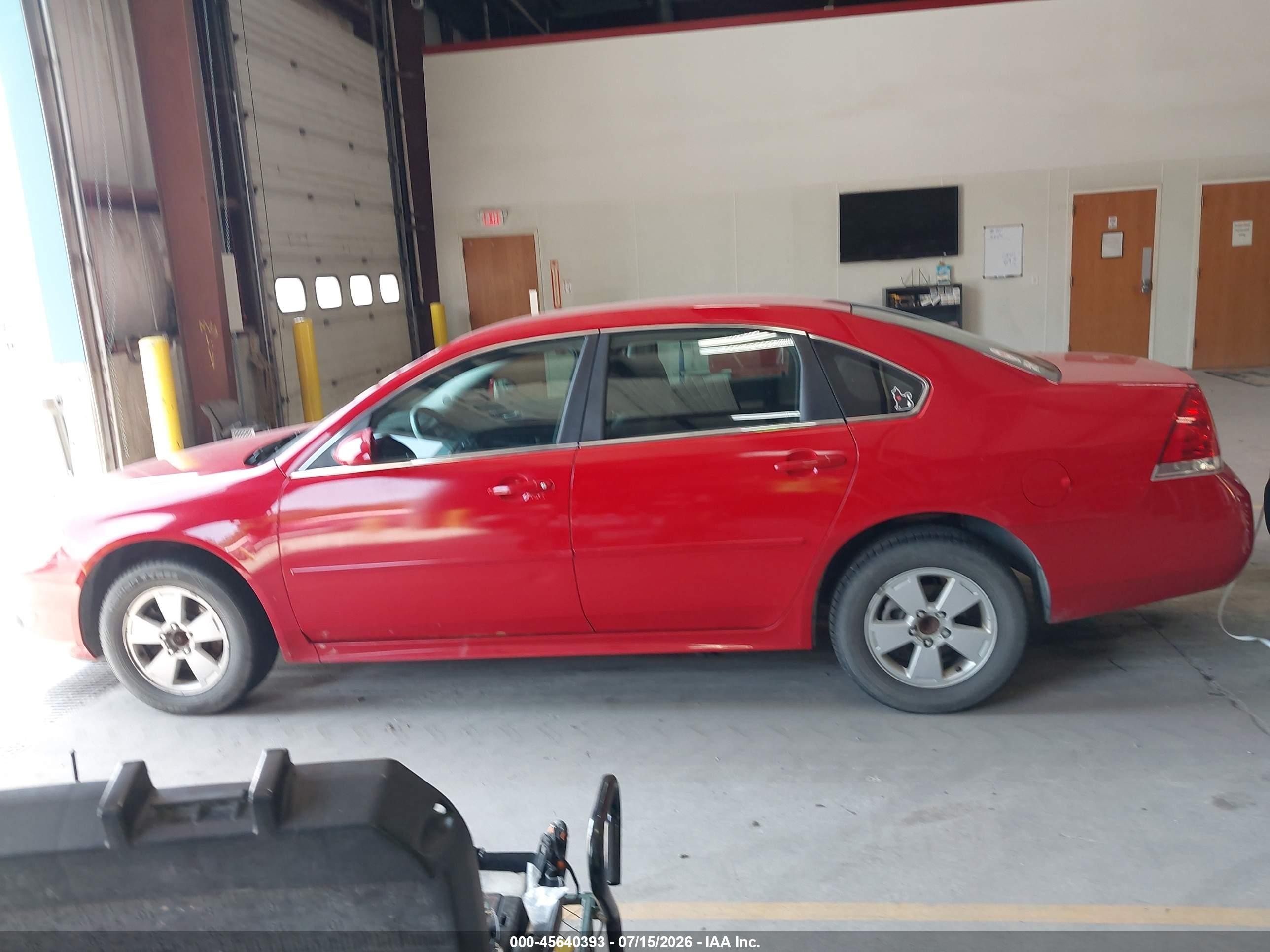 2011 Chevrolet Impala Lt Red vin: 2G1WG5EK5B1179861