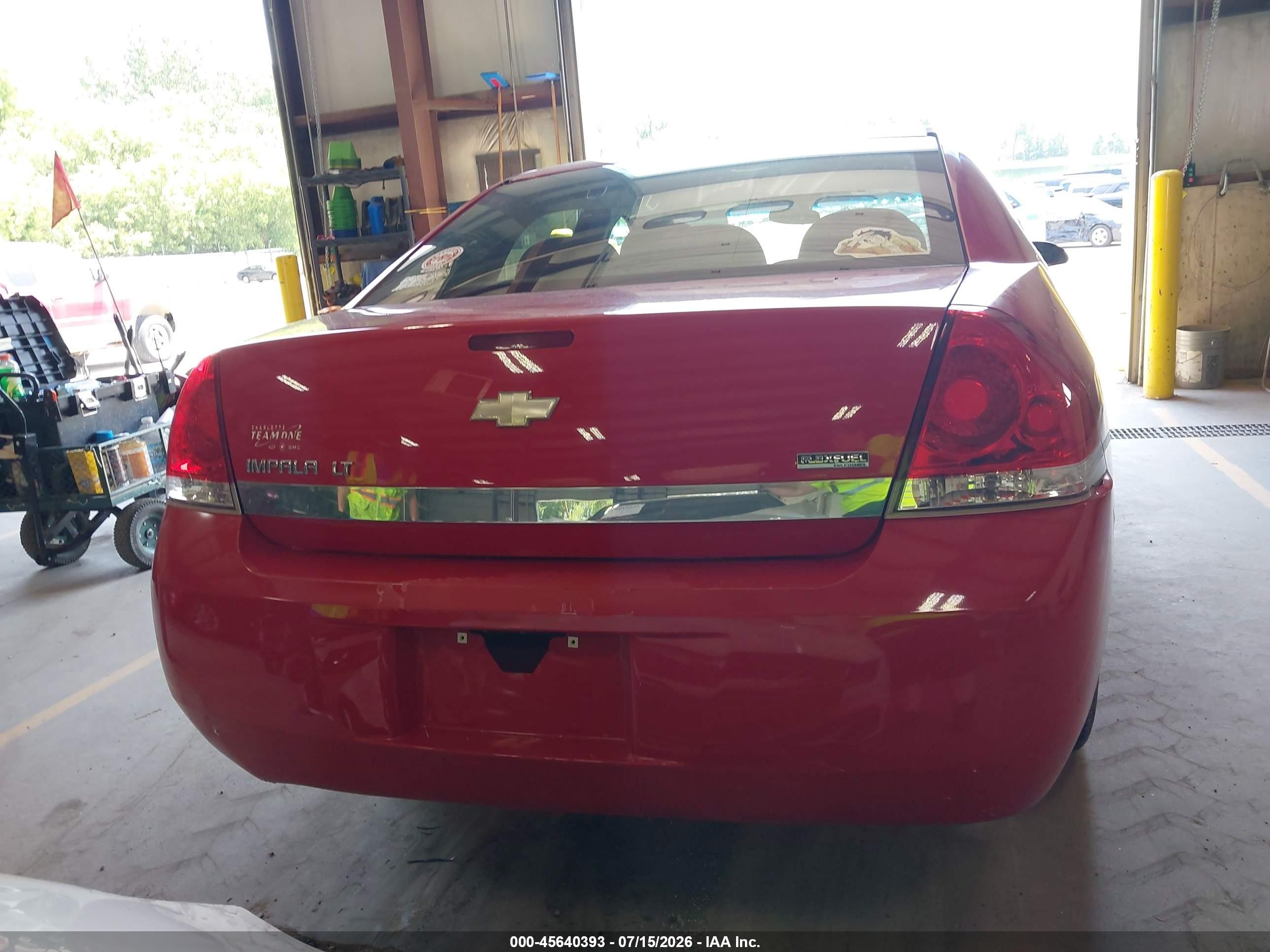 2011 Chevrolet Impala Lt Red vin: 2G1WG5EK5B1179861