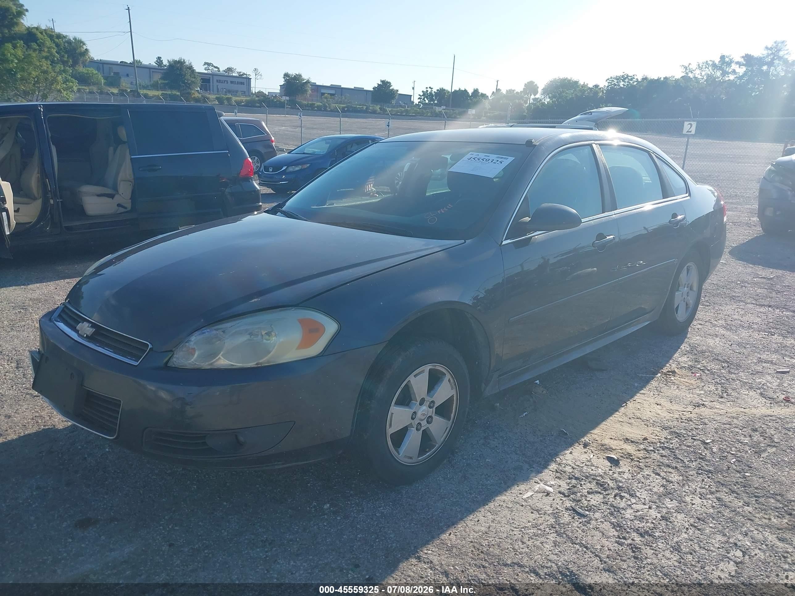 2011 Chevrolet Impala Lt Gray vin: 2G1WG5EK5B1247933
