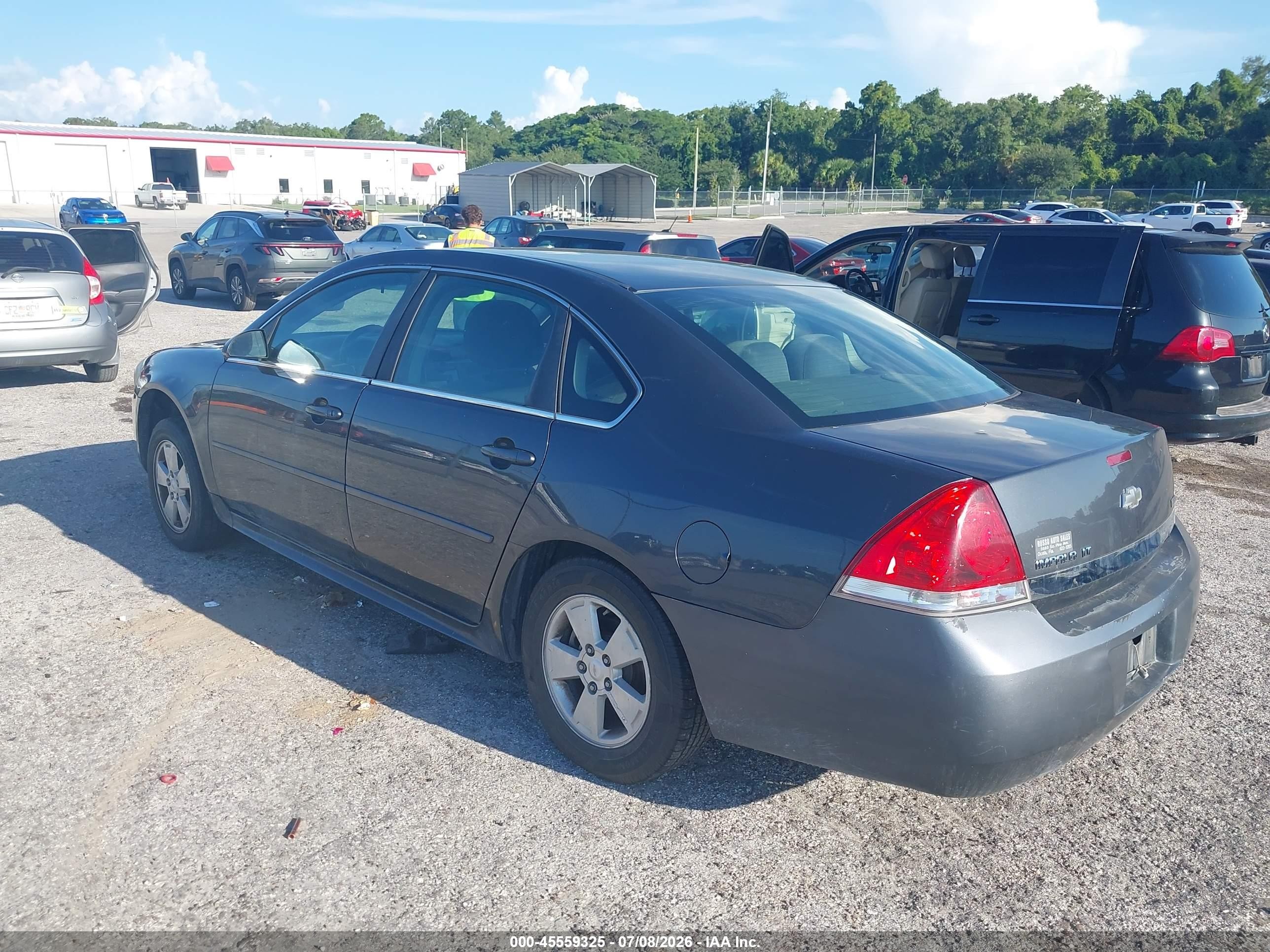 2011 Chevrolet Impala Lt Gray vin: 2G1WG5EK5B1247933