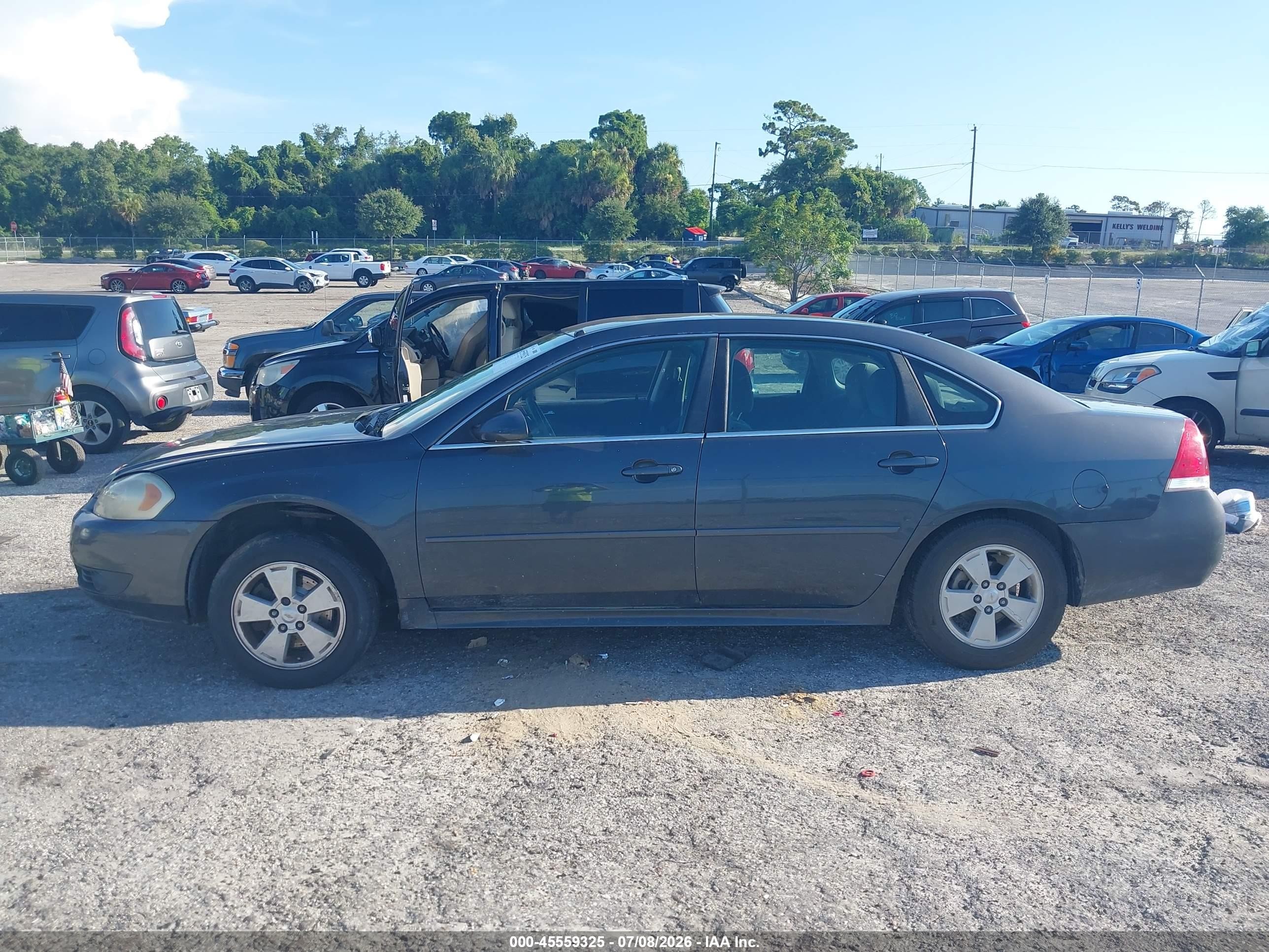 2011 Chevrolet Impala Lt Gray vin: 2G1WG5EK5B1247933