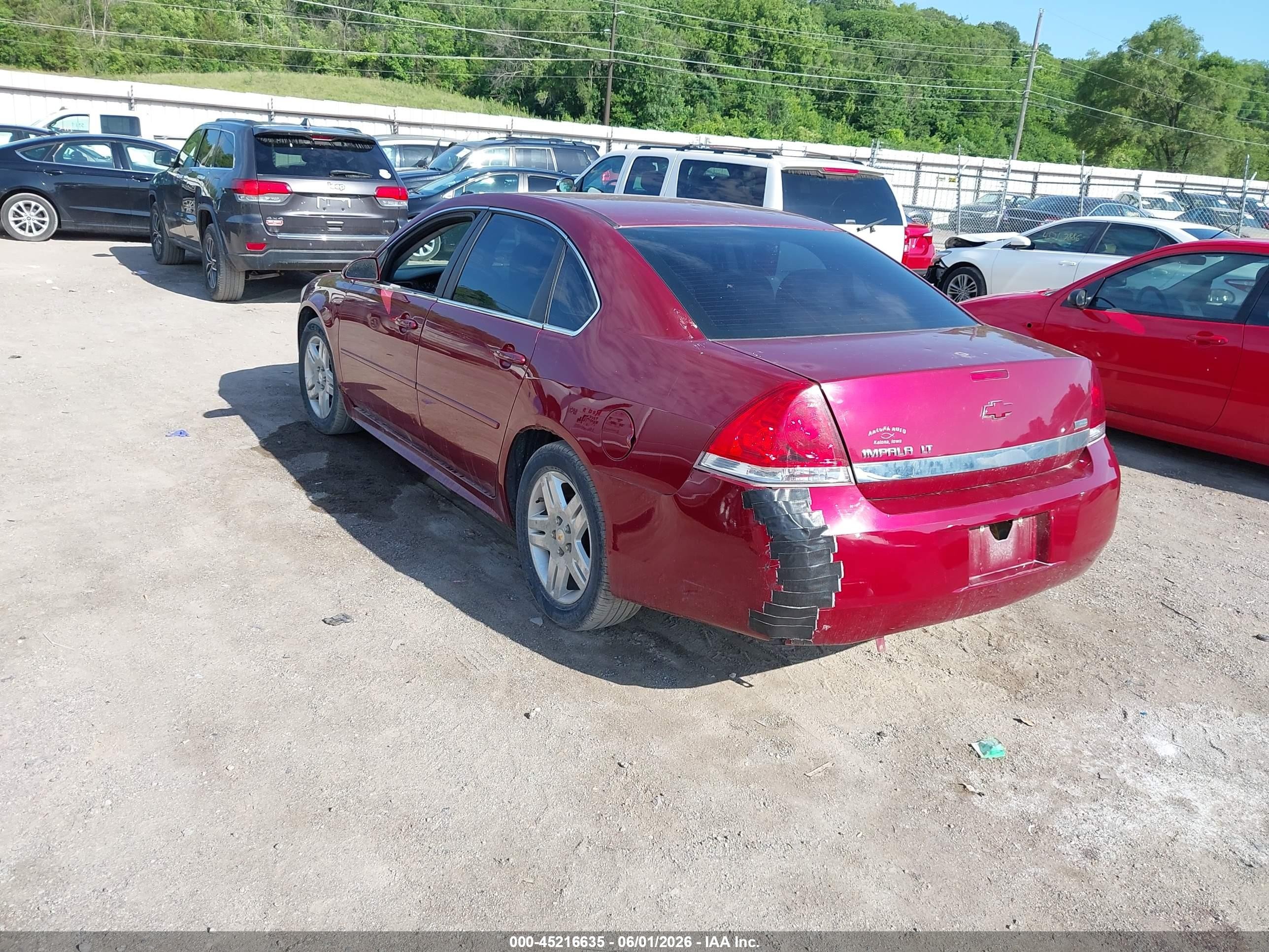 2011 Chevrolet Impala Lt Red vin: 2G1WG5EK5B1267339