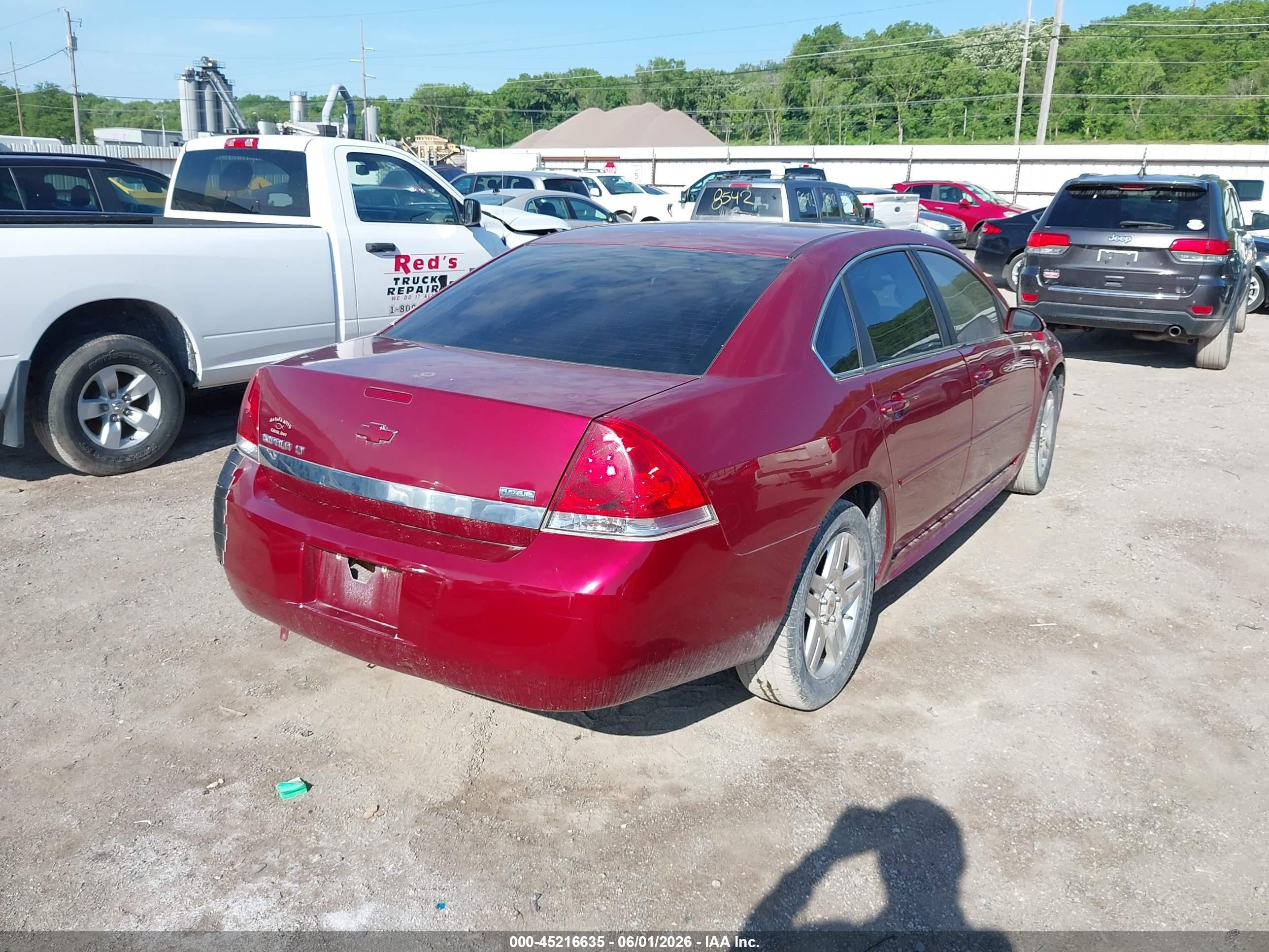 2011 Chevrolet Impala Lt Red vin: 2G1WG5EK5B1267339