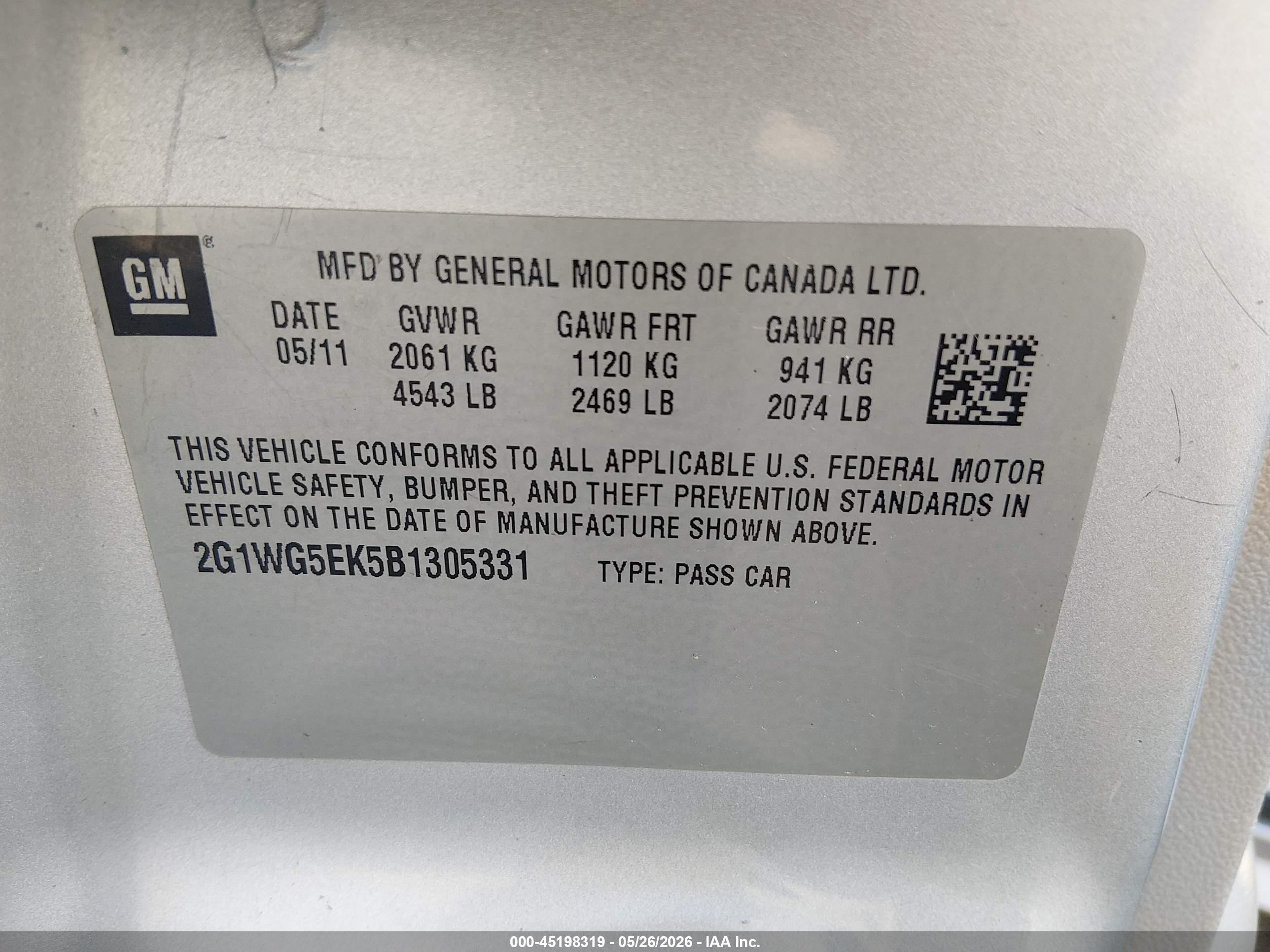 2011 Chevrolet Impala Lt Silver vin: 2G1WG5EK5B1305331