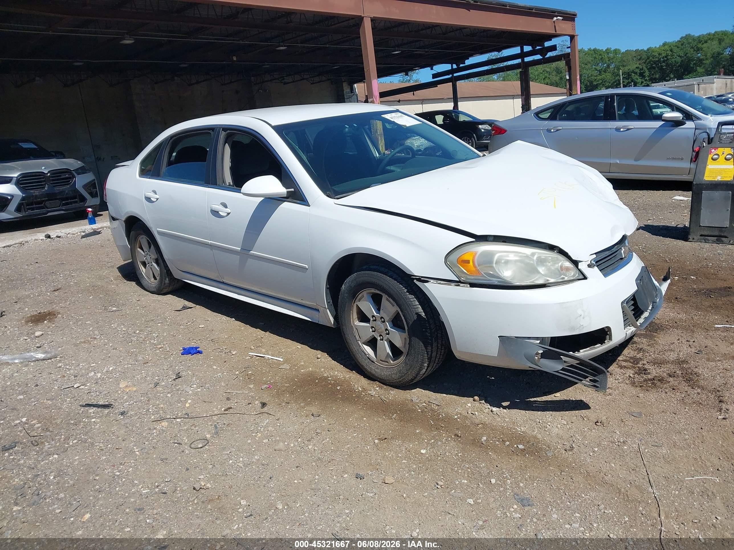 2011 Chevrolet Impala Lt White vin: 2G1WG5EK5B1313400