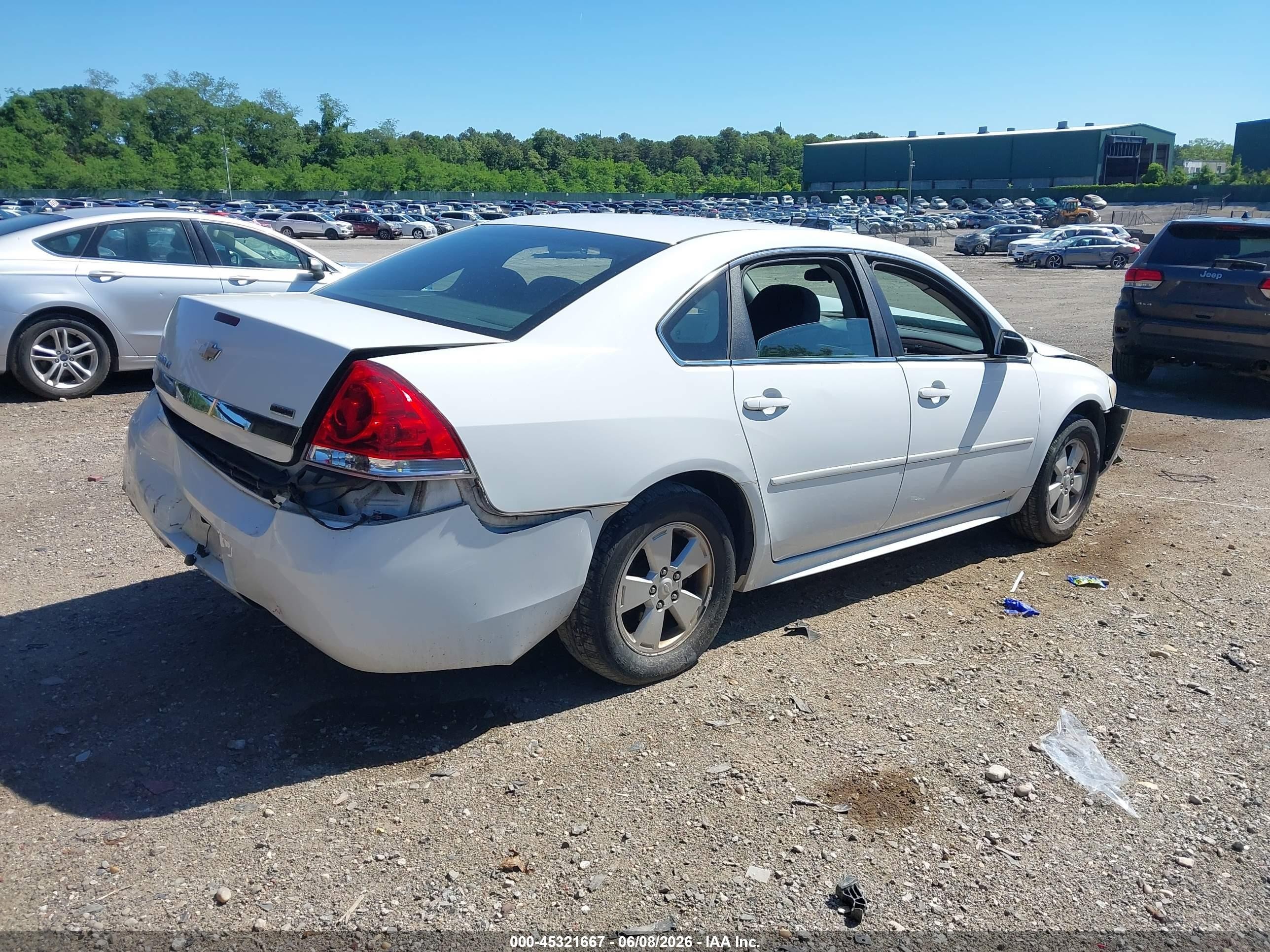 2011 Chevrolet Impala Lt White vin: 2G1WG5EK5B1313400