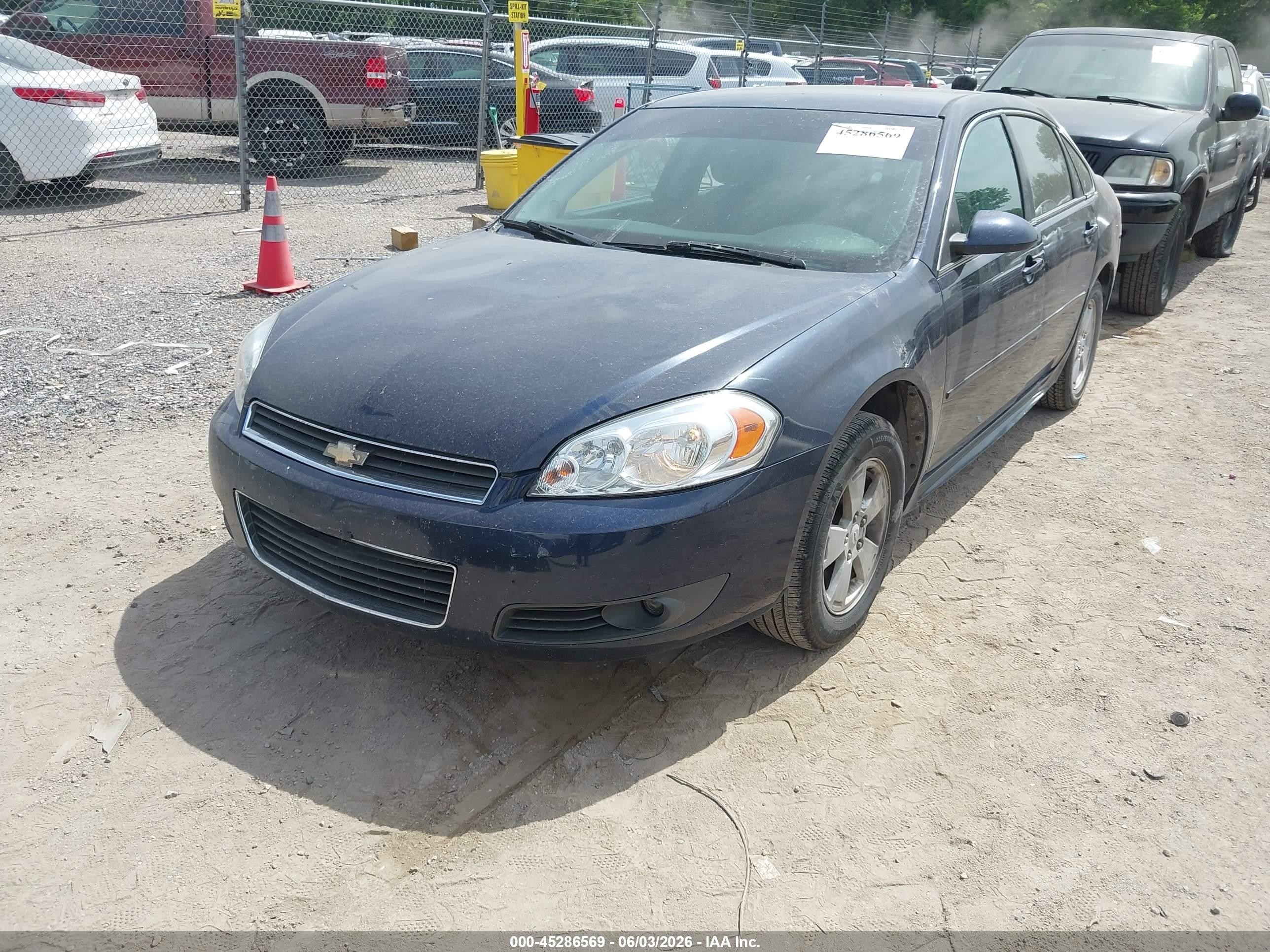 2011 Chevrolet Impala Lt Blue vin: 2G1WG5EK6B1150952