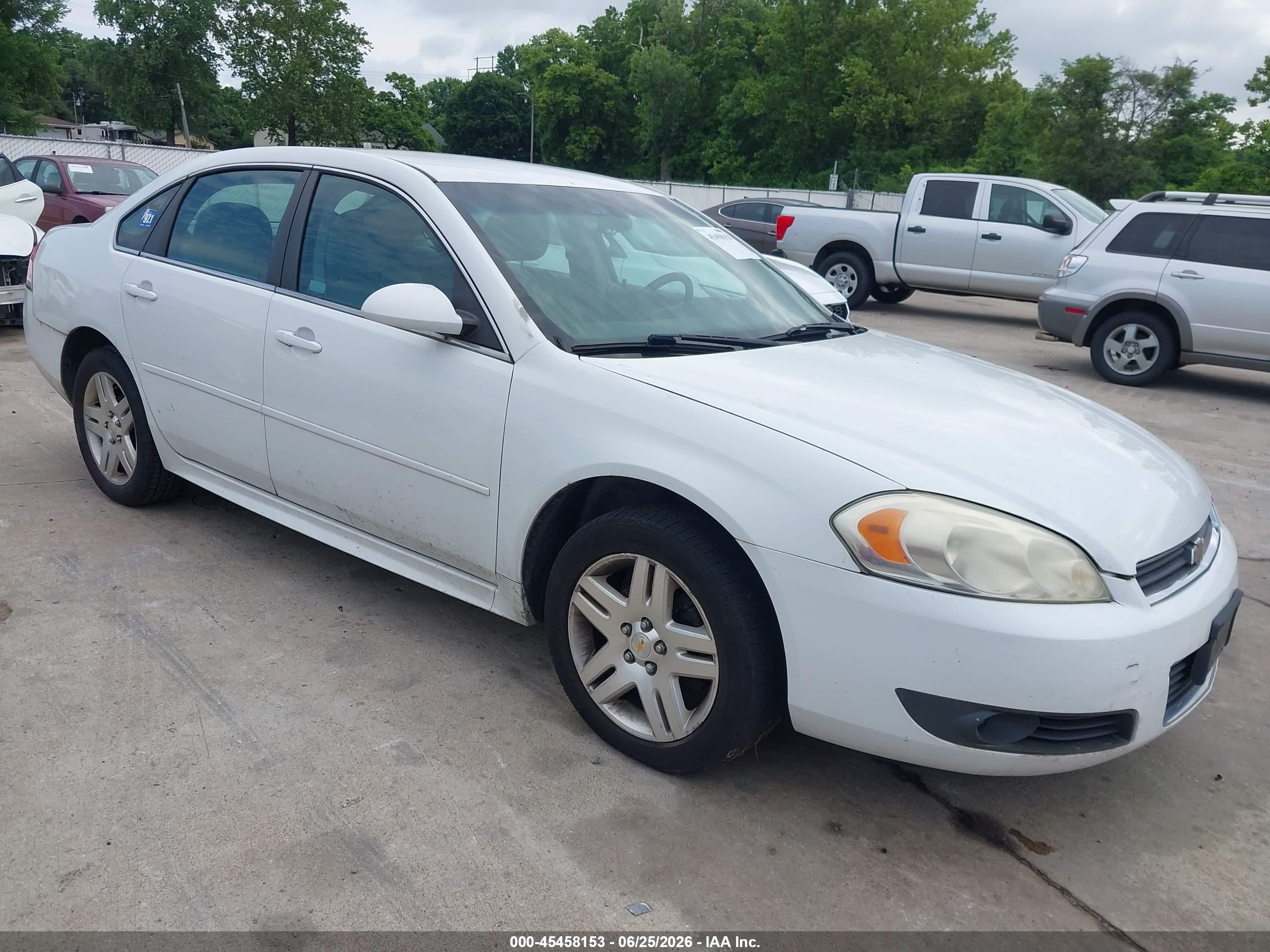 2011 Chevrolet Impala Lt White vin: 2G1WG5EK6B1242479