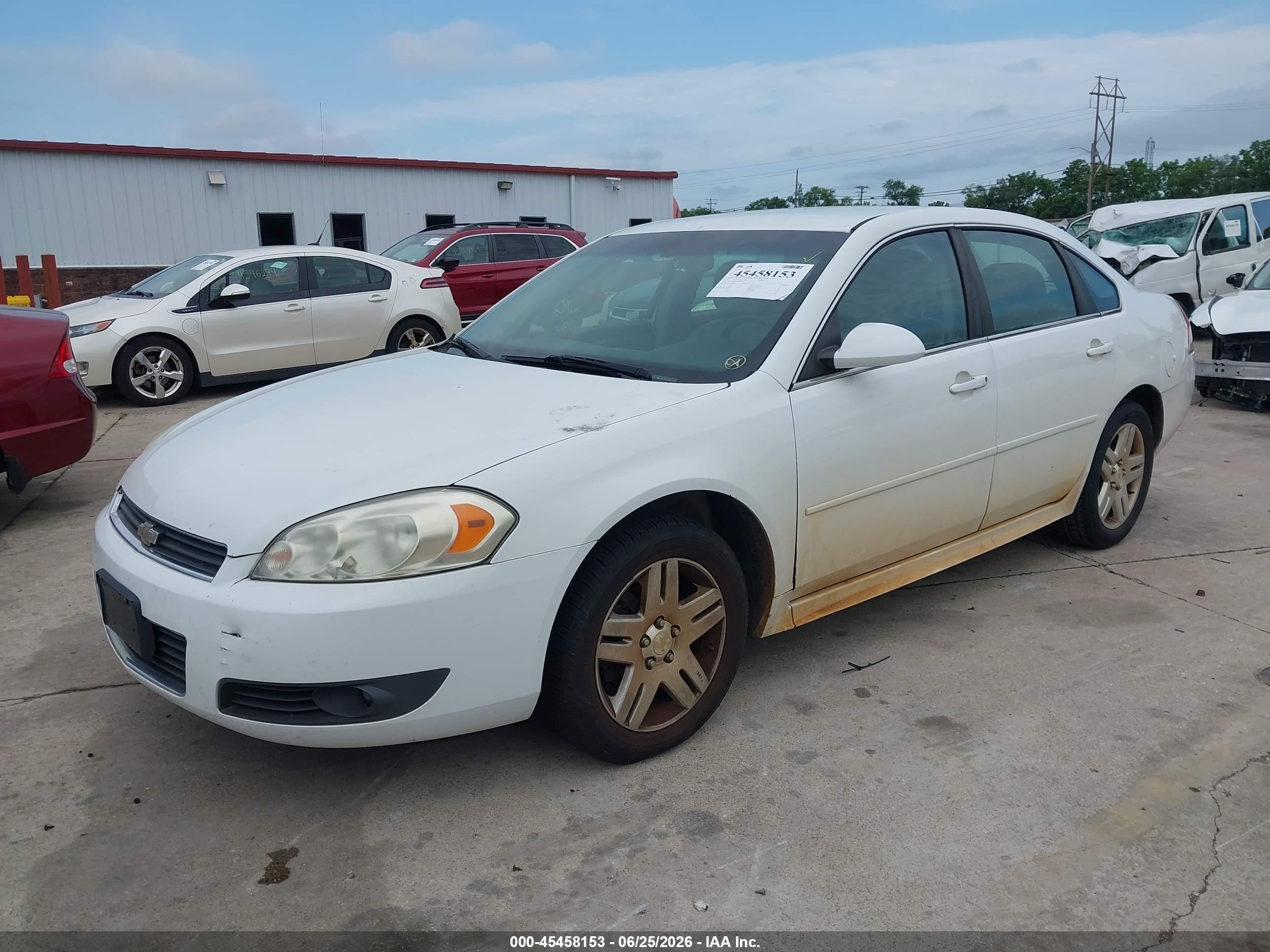 2011 Chevrolet Impala Lt White vin: 2G1WG5EK6B1242479