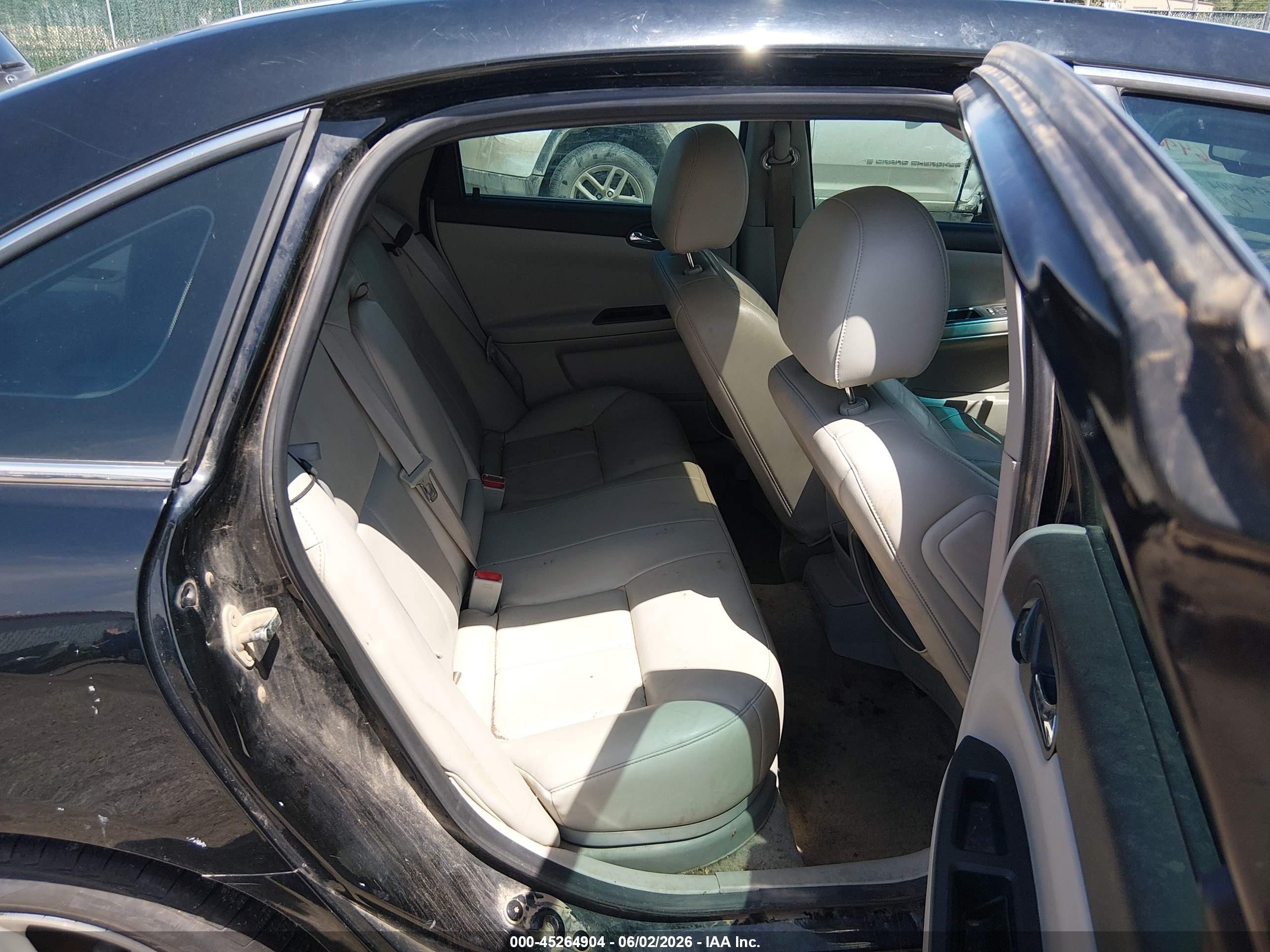 2011 Chevrolet Impala Lt Black vin: 2G1WG5EK6B1291827