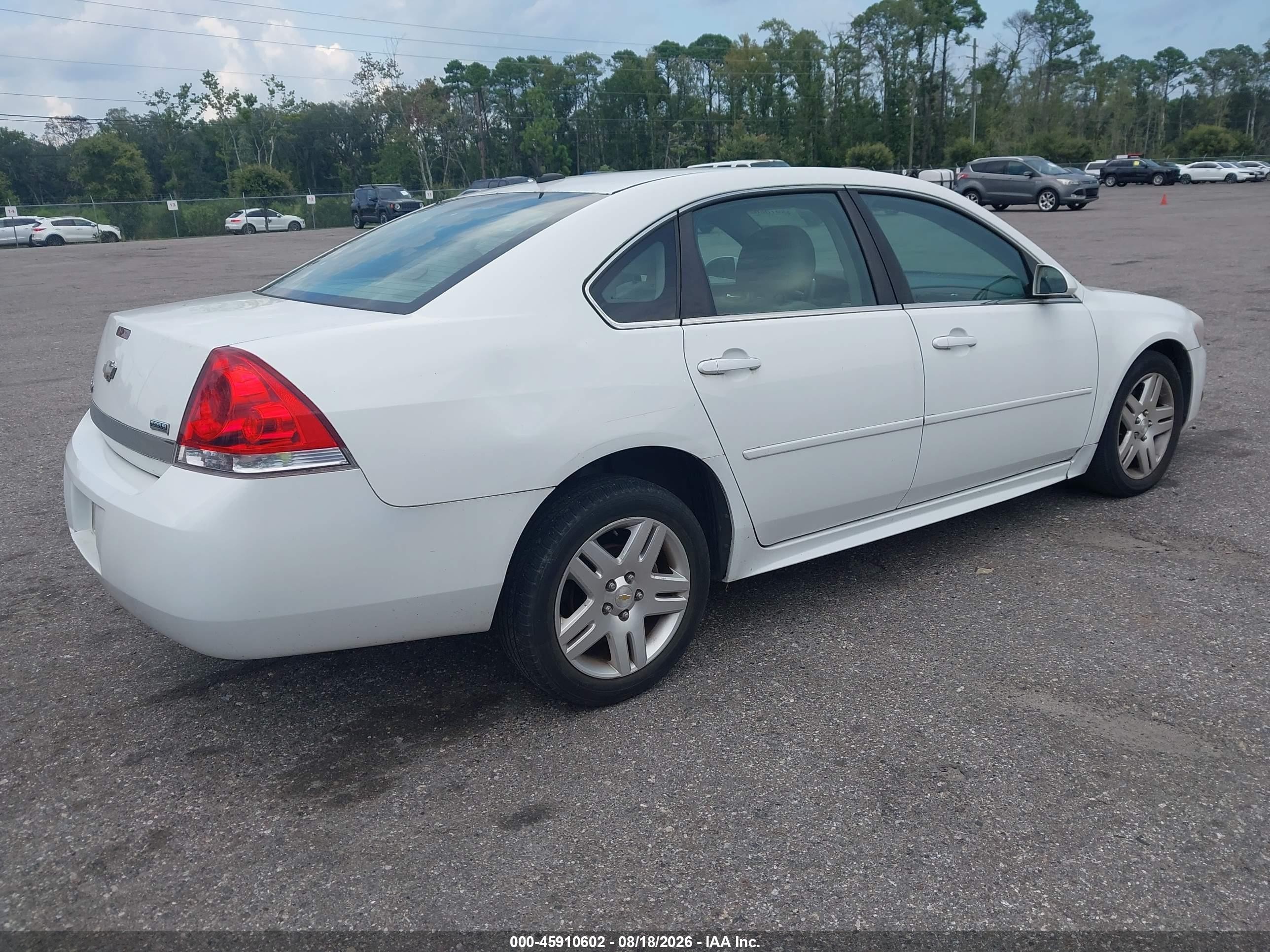 2011 Chevrolet Impala Lt White vin: 2G1WG5EK6B1333302