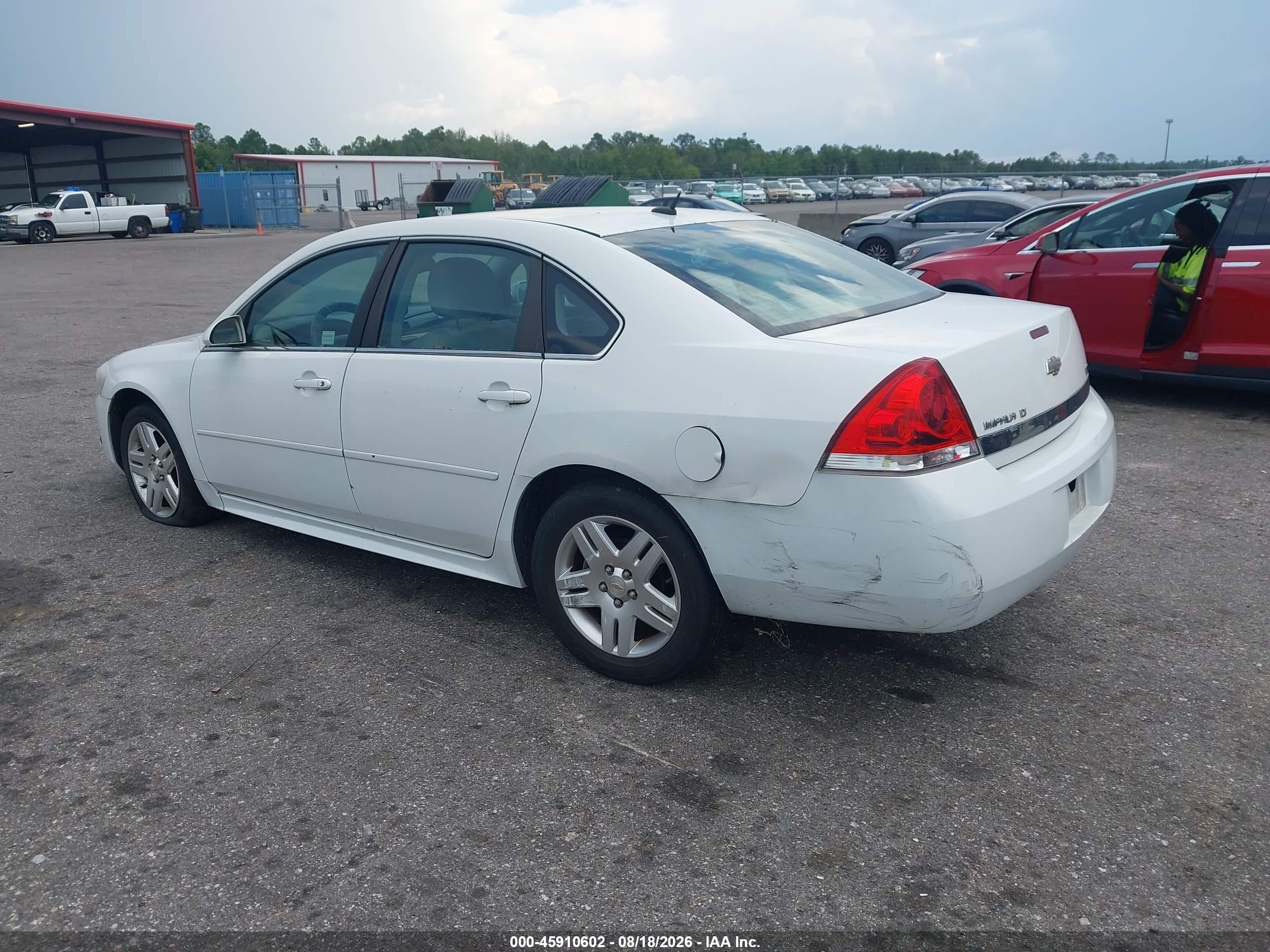 2011 Chevrolet Impala Lt White vin: 2G1WG5EK6B1333302