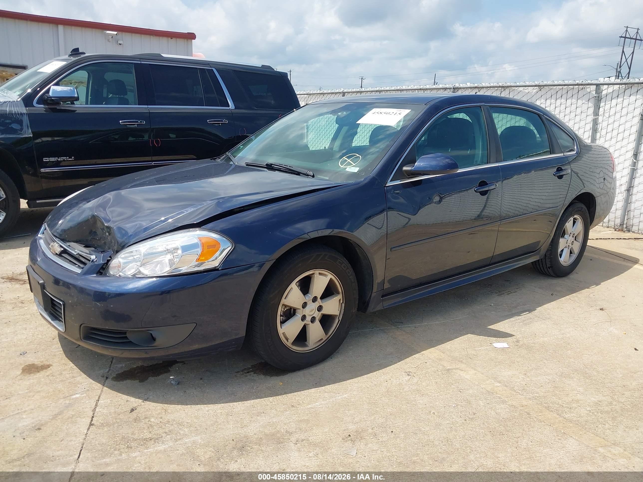 2011 Chevrolet Impala Lt Blue vin: 2G1WG5EK7B1237372