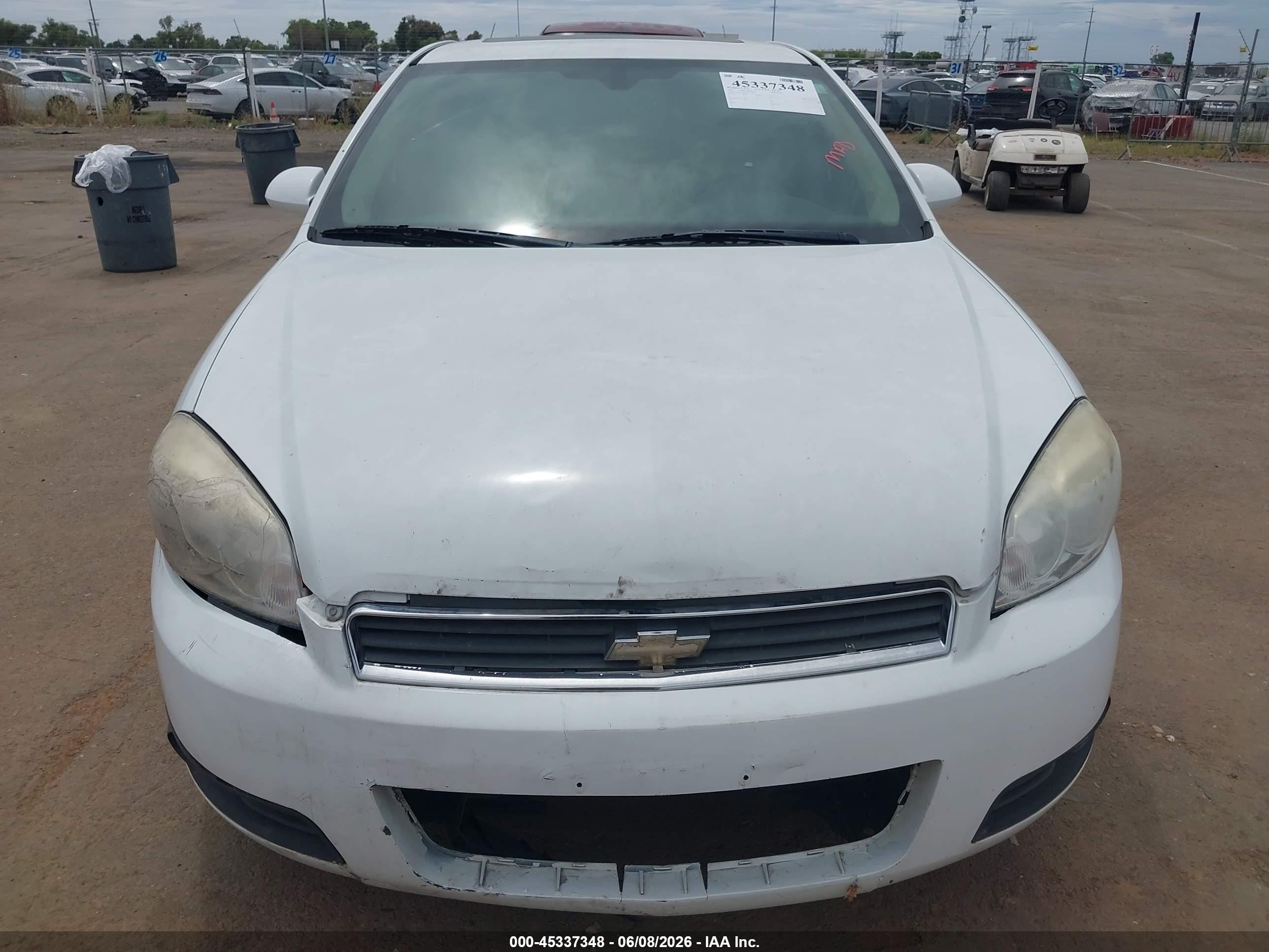 2011 Chevrolet Impala Lt White vin: 2G1WG5EK7B1274583