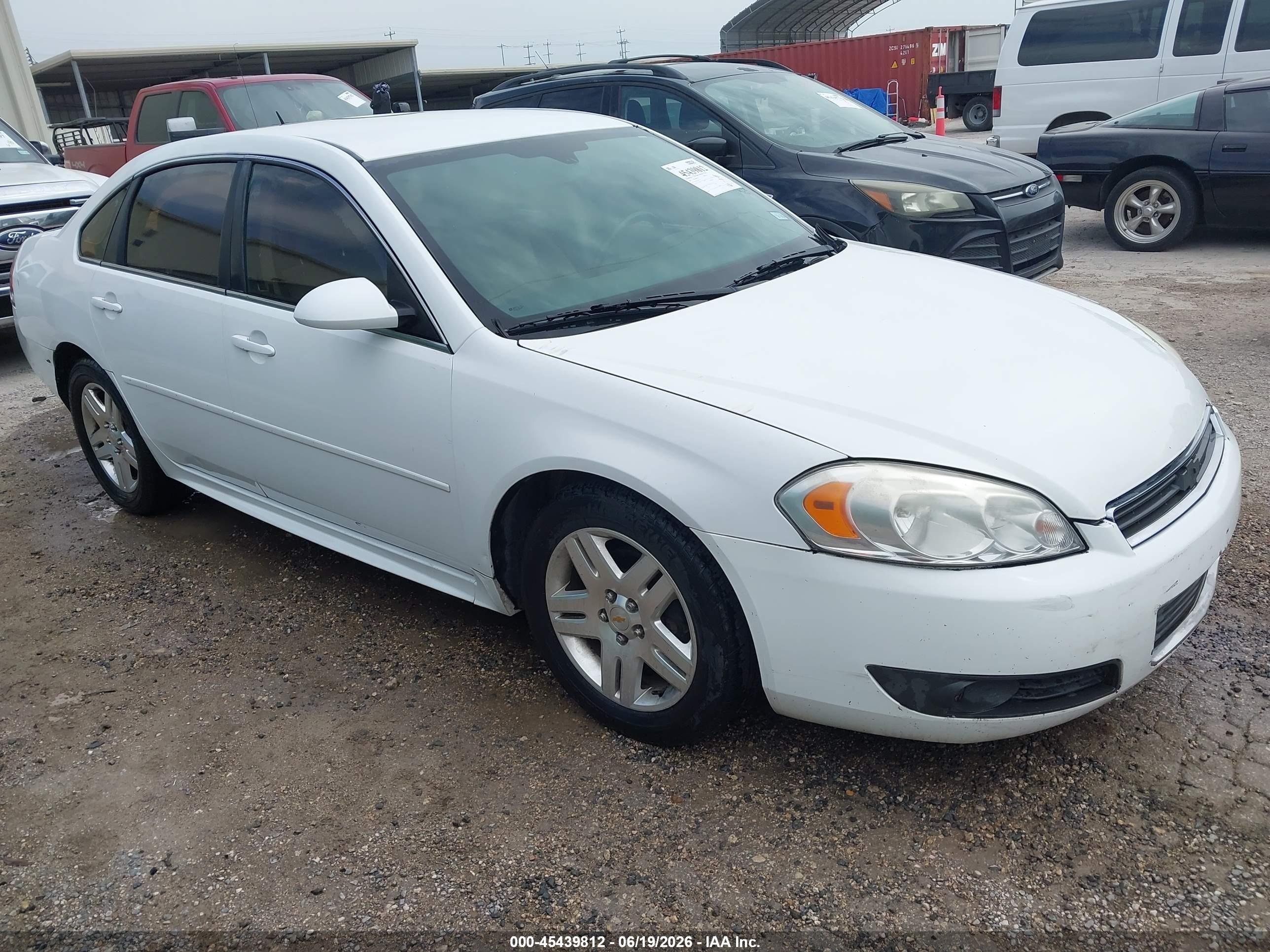 2011 Chevrolet Impala Lt White vin: 2G1WG5EK7B1313172