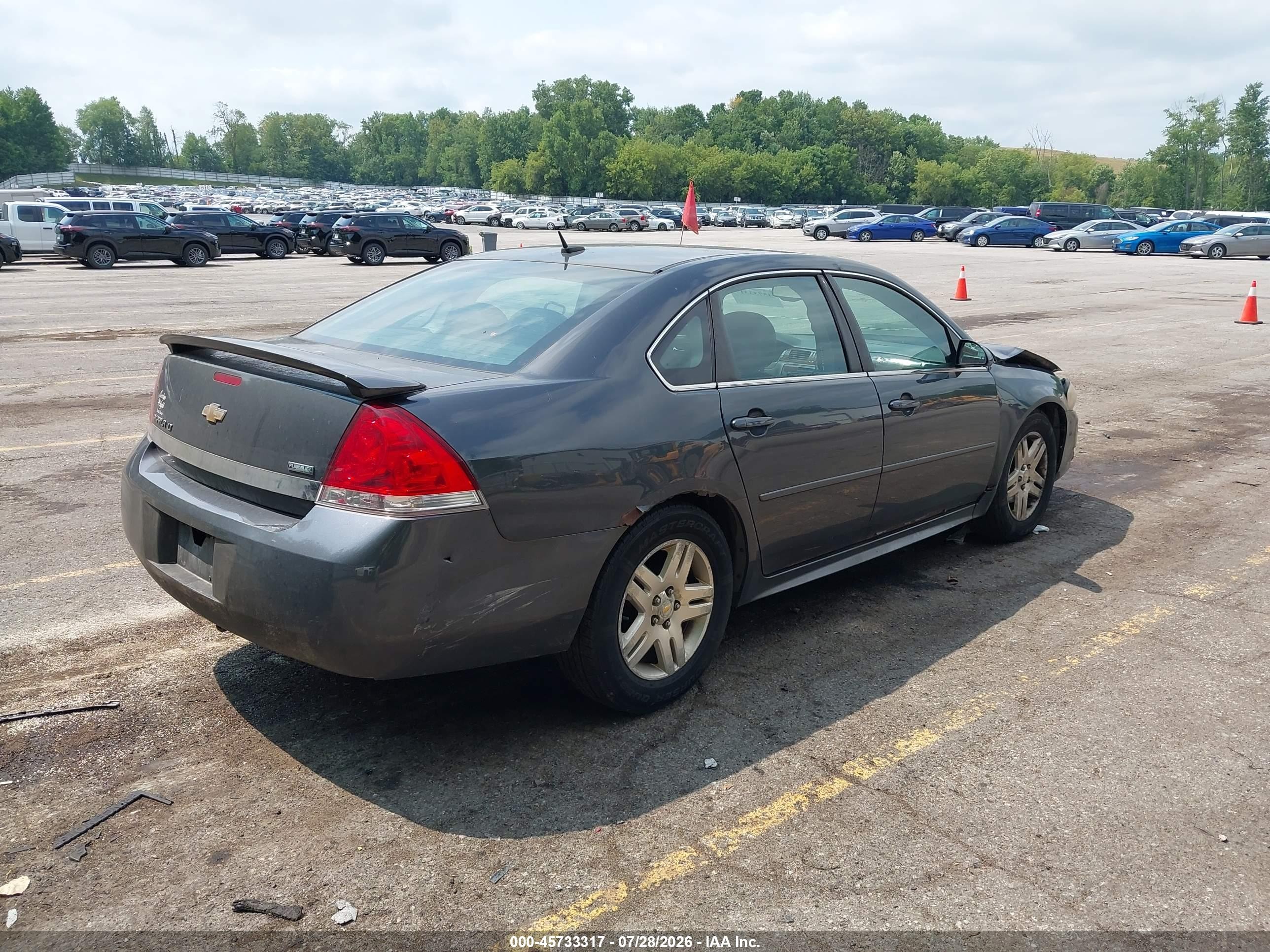 2011 Chevrolet Impala Lt Gray vin: 2G1WG5EK8B1109089