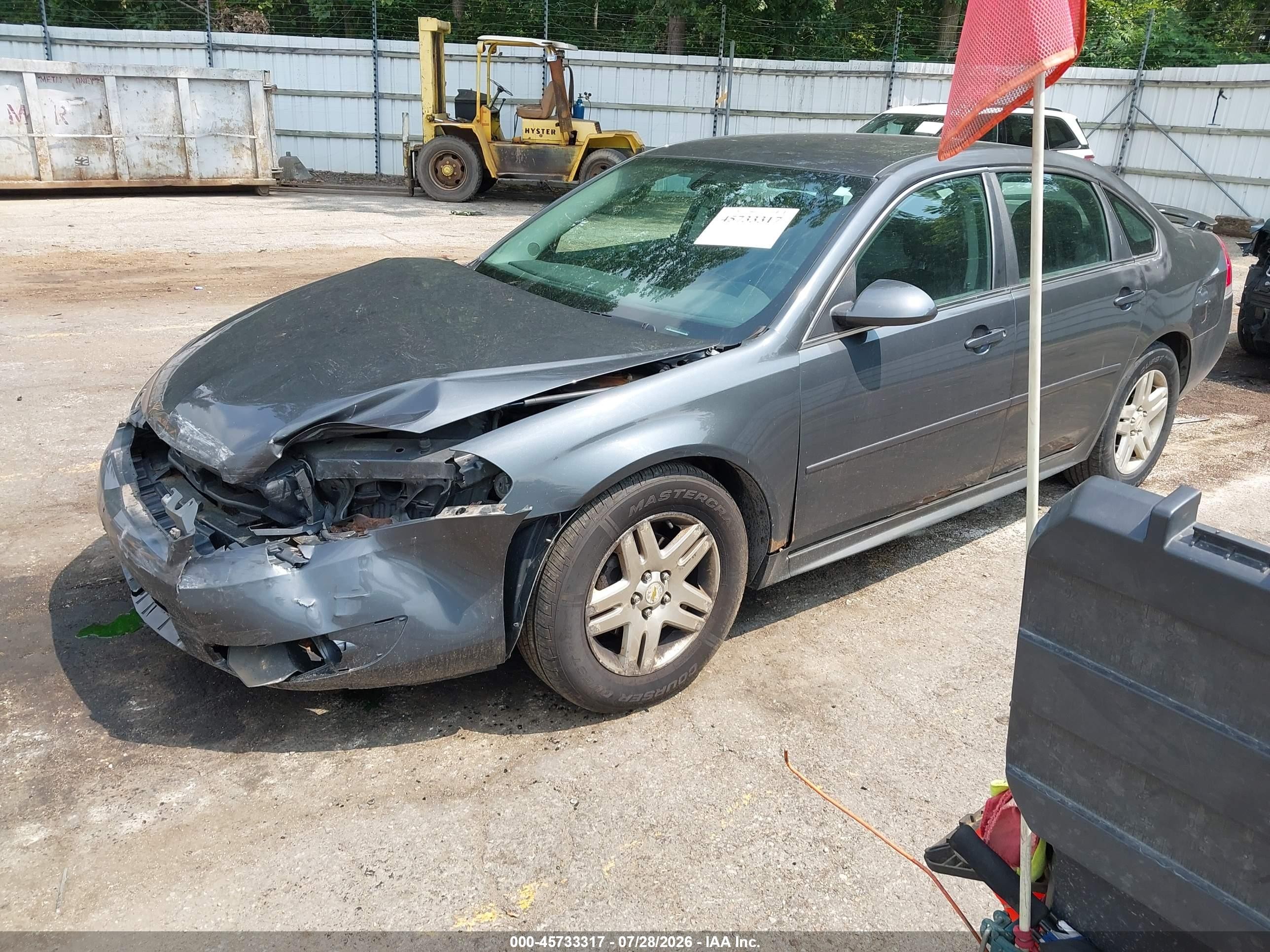 2011 Chevrolet Impala Lt Gray vin: 2G1WG5EK8B1109089