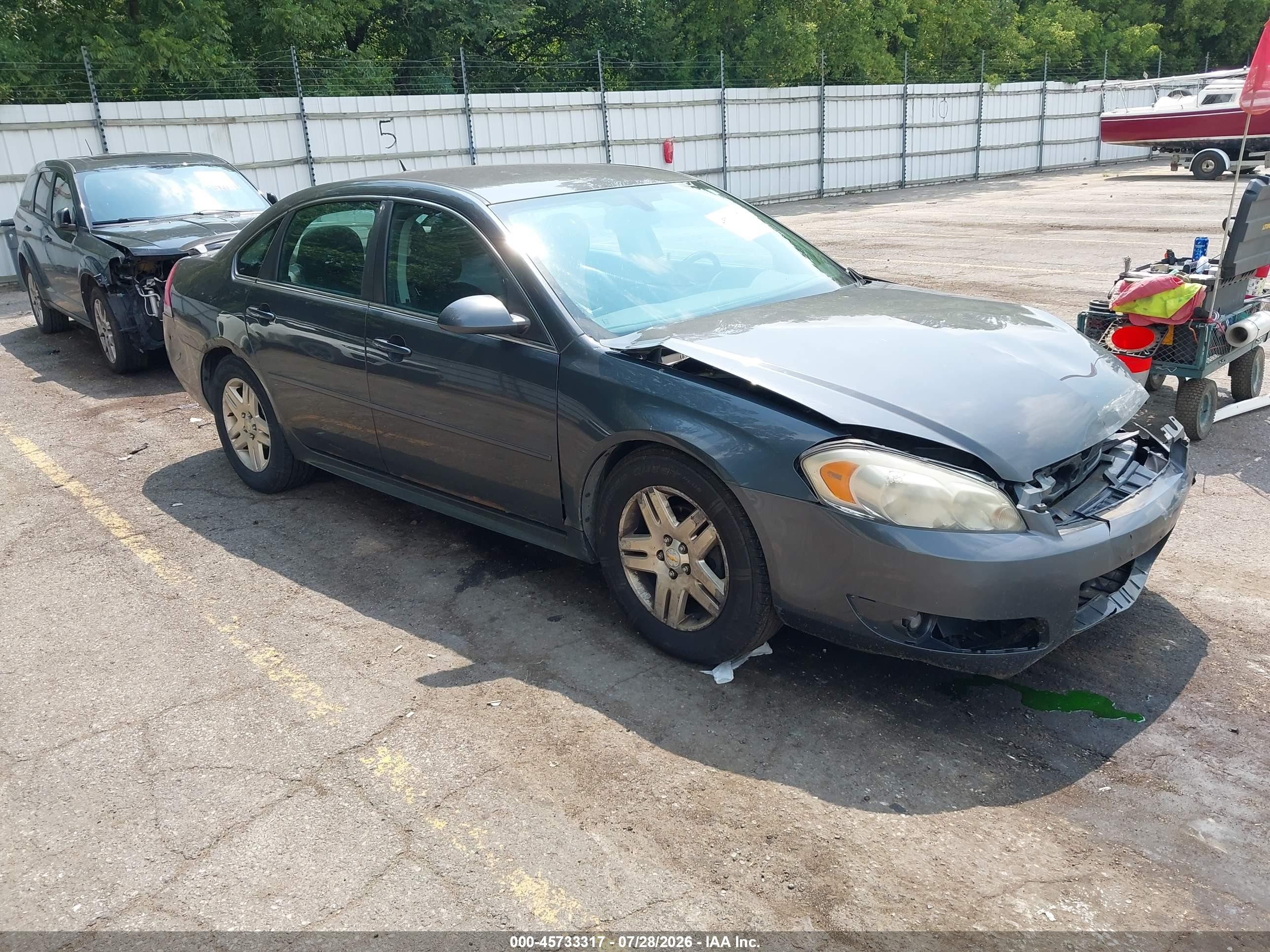 2011 Chevrolet Impala Lt Серый vin: 2G1WG5EK8B1109089