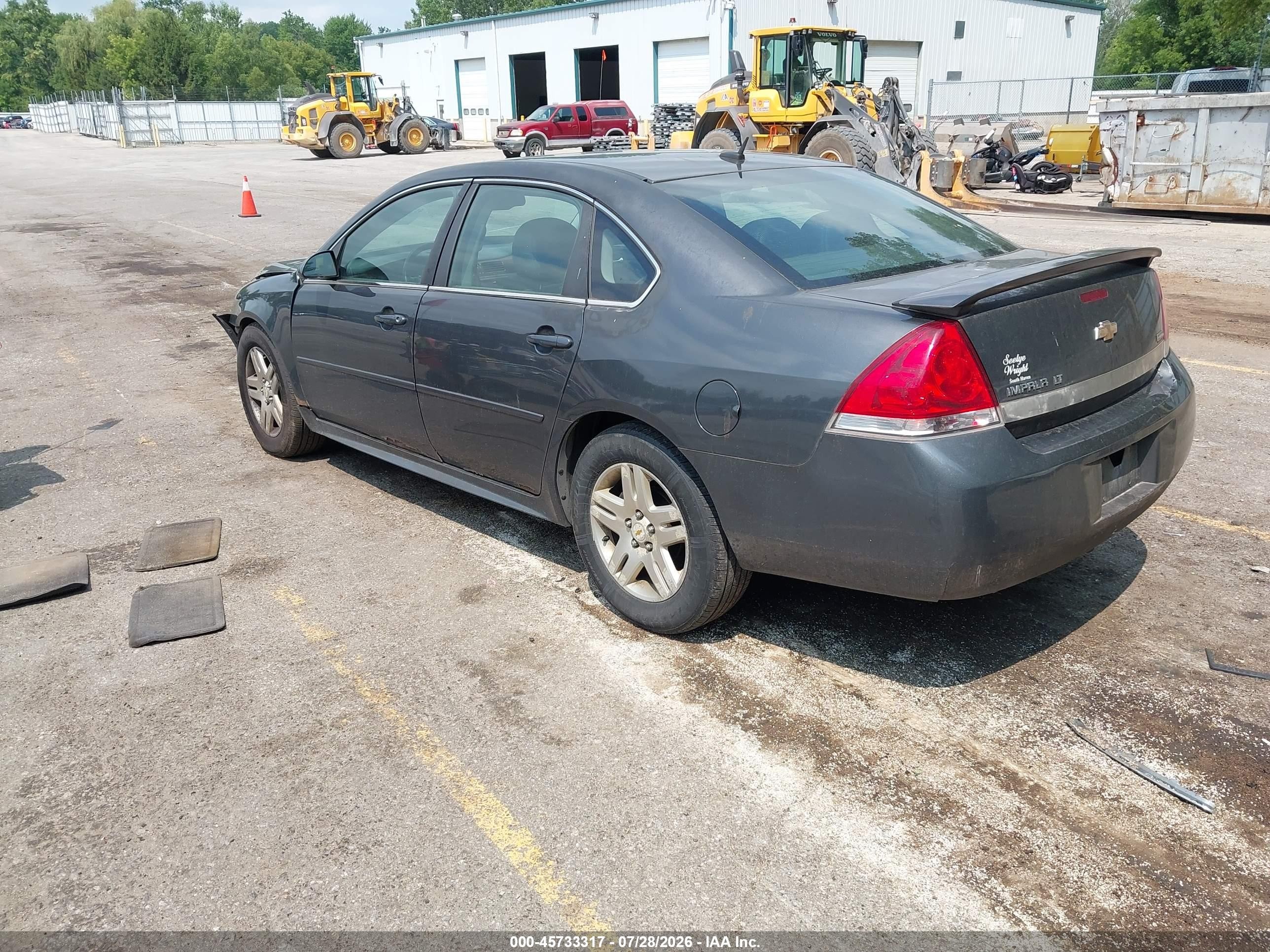 2011 Chevrolet Impala Lt Gray vin: 2G1WG5EK8B1109089