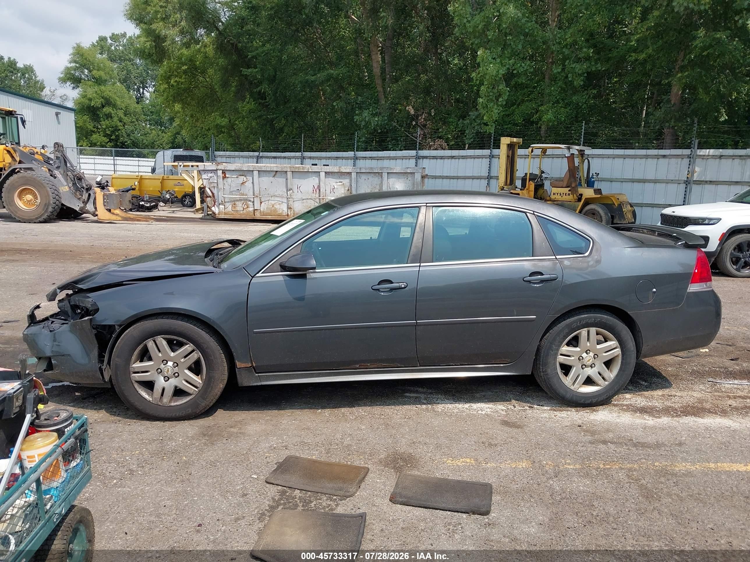 2011 Chevrolet Impala Lt Gray vin: 2G1WG5EK8B1109089