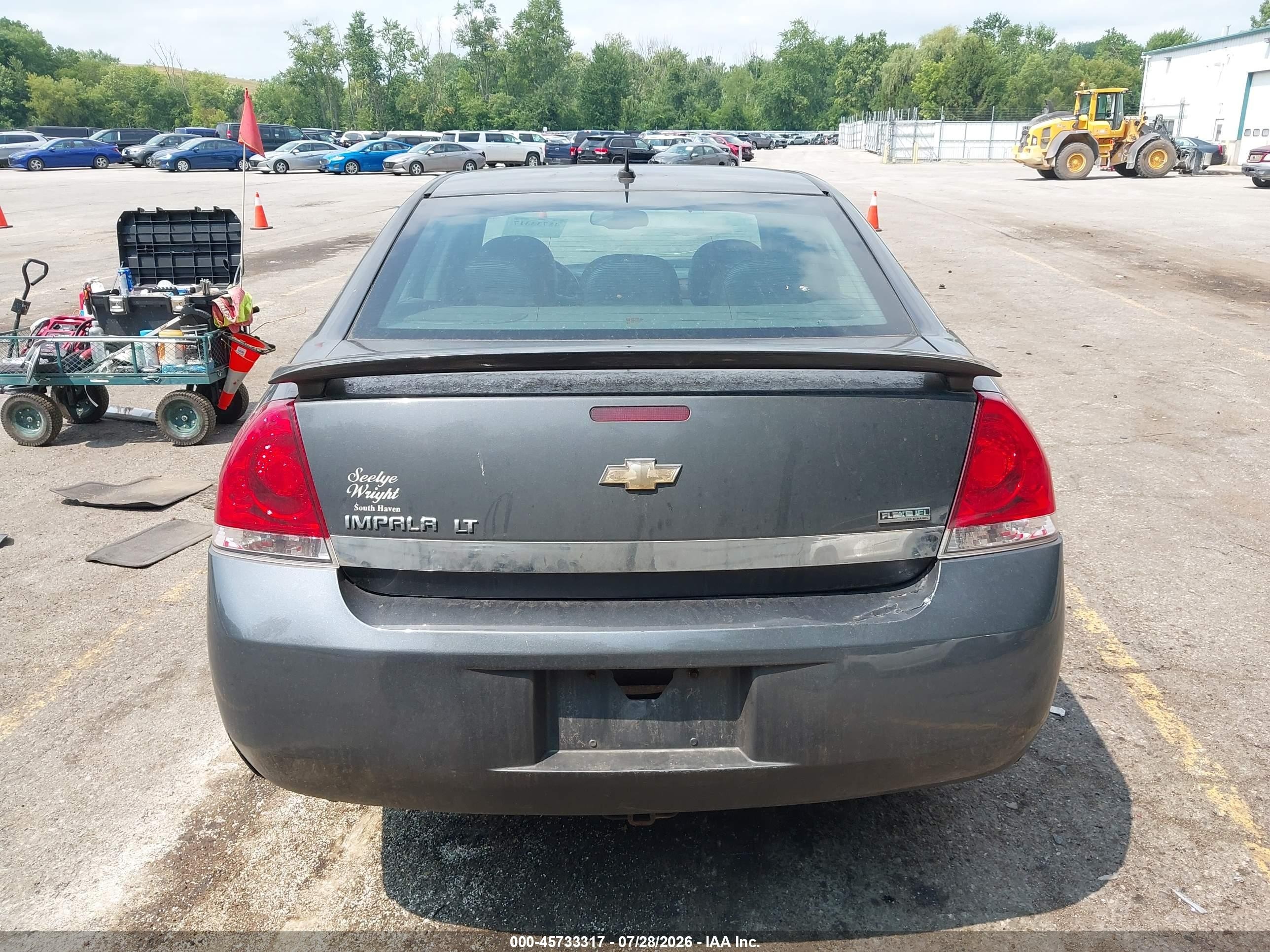 2011 Chevrolet Impala Lt Gray vin: 2G1WG5EK8B1109089