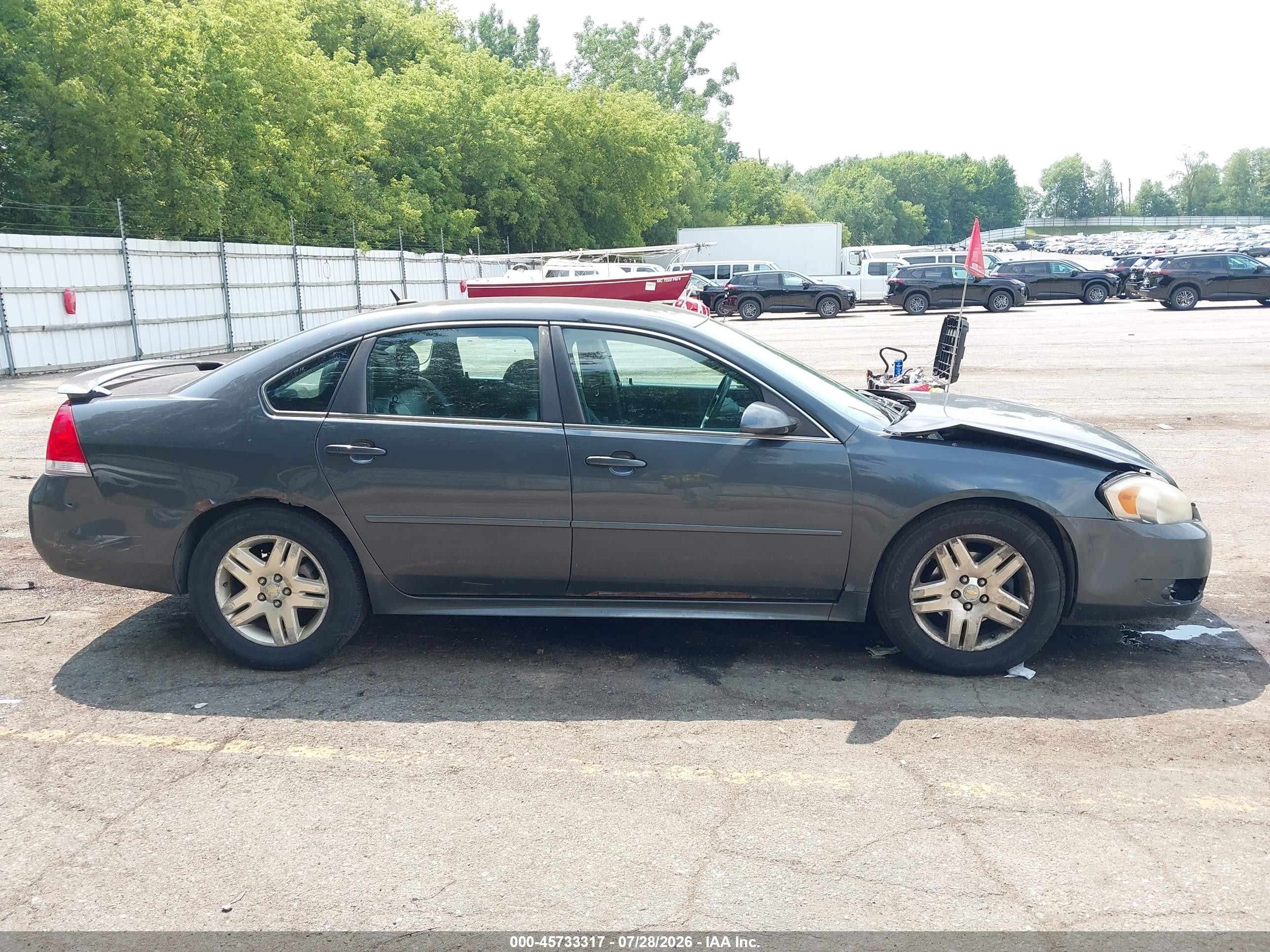 2011 Chevrolet Impala Lt Gray vin: 2G1WG5EK8B1109089
