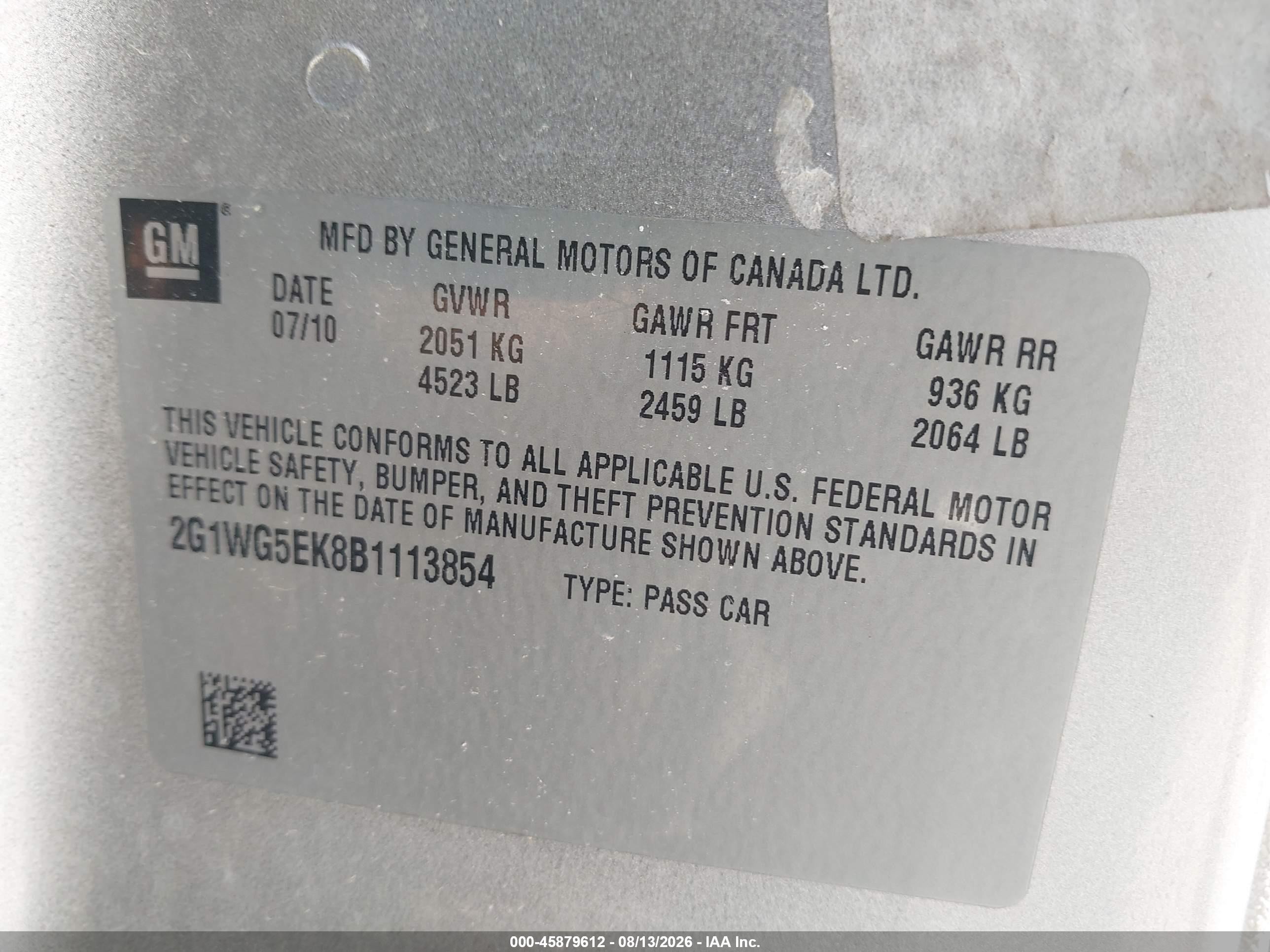 2011 Chevrolet Impala Lt Серебряный vin: 2G1WG5EK8B1113854