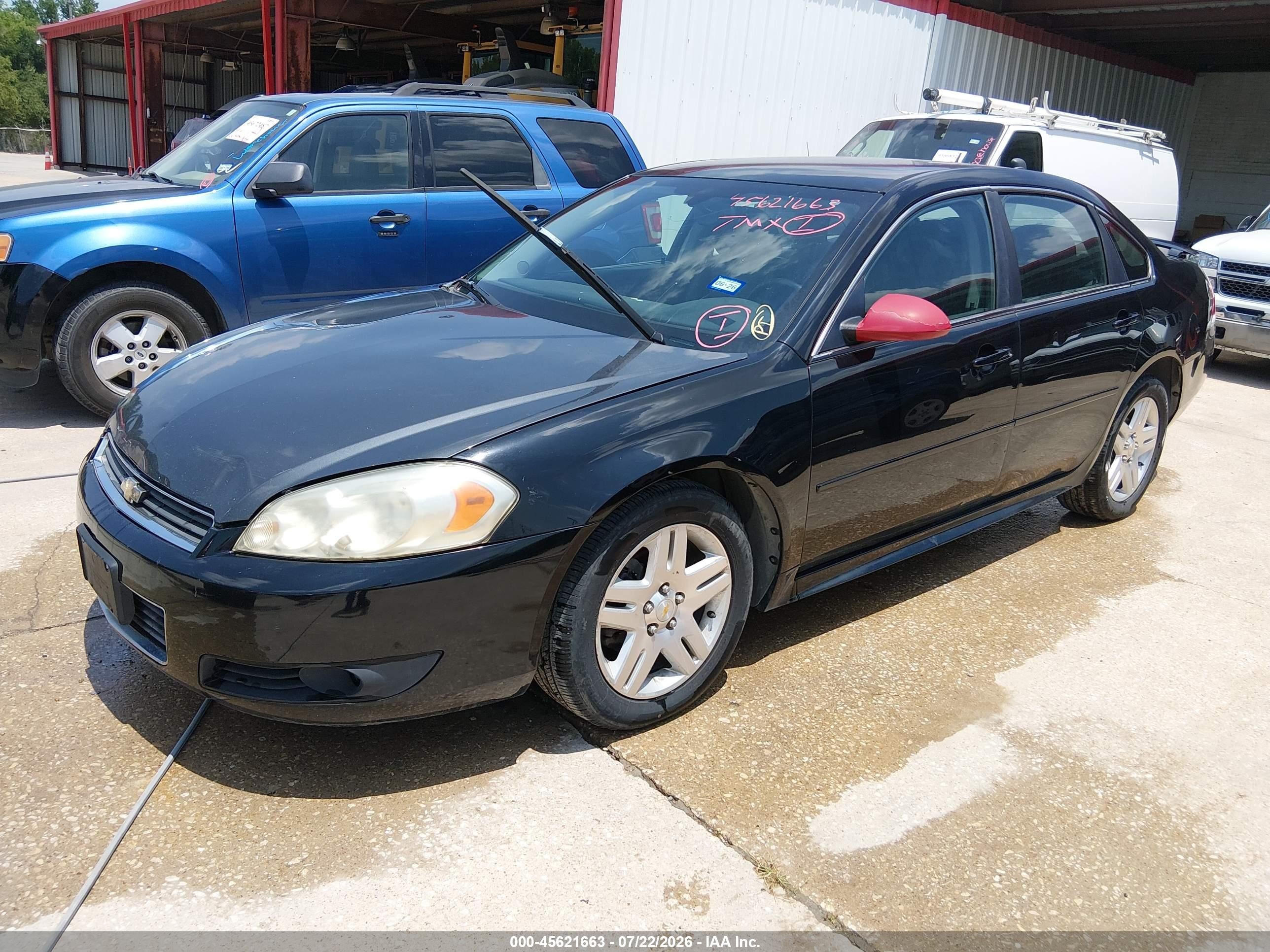 2011 Chevrolet Impala Lt Black vin: 2G1WG5EK8B1128385
