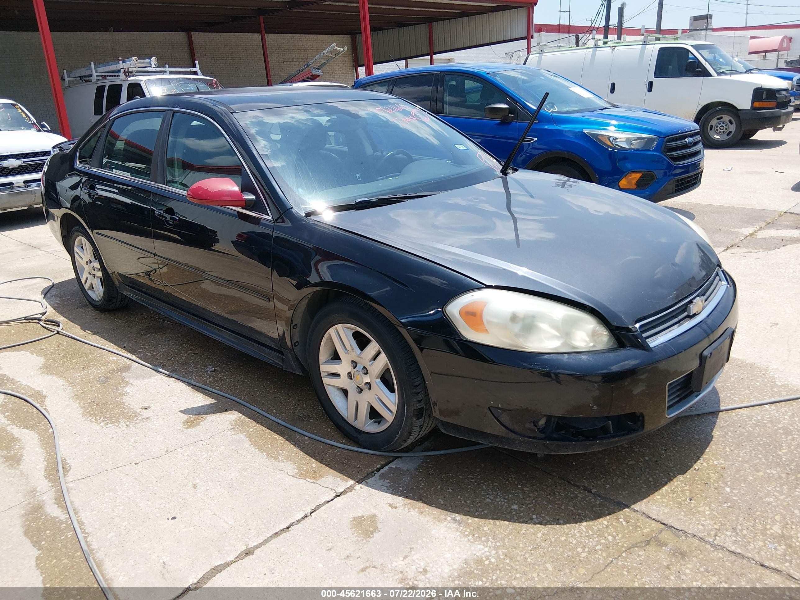 2011 Chevrolet Impala Lt Black vin: 2G1WG5EK8B1128385