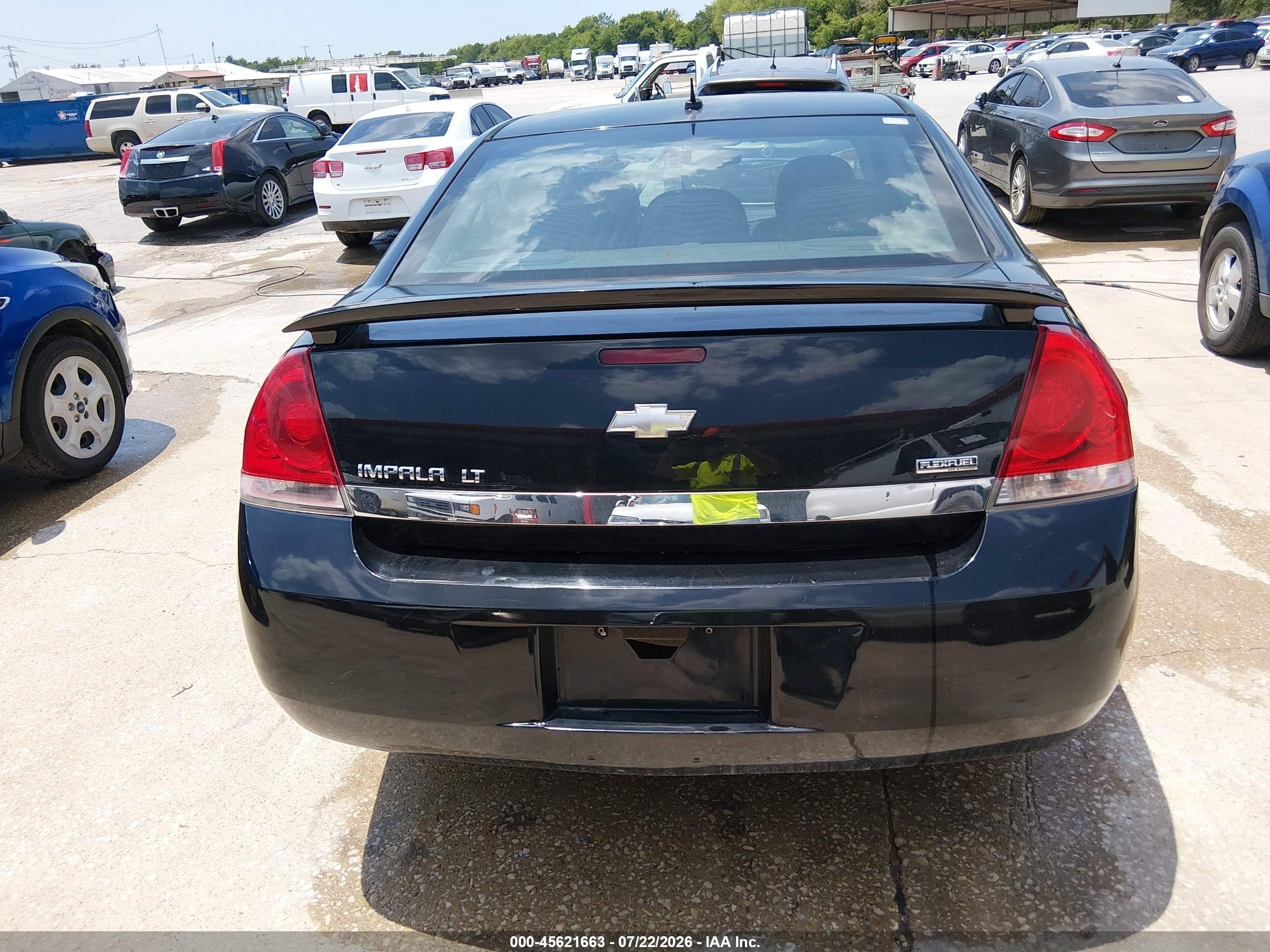 2011 Chevrolet Impala Lt Black vin: 2G1WG5EK8B1128385