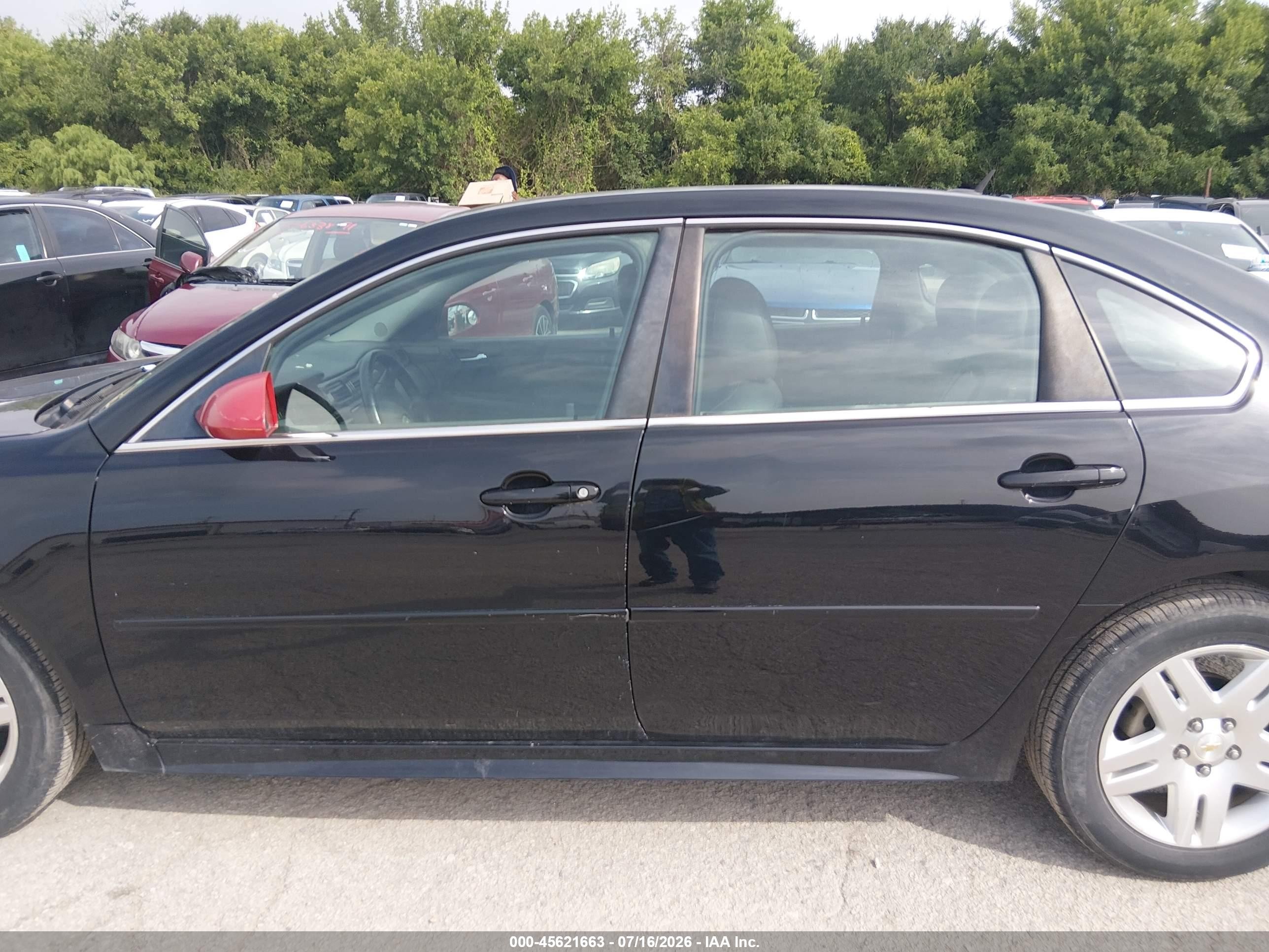 2011 Chevrolet Impala Lt Black vin: 2G1WG5EK8B1128385