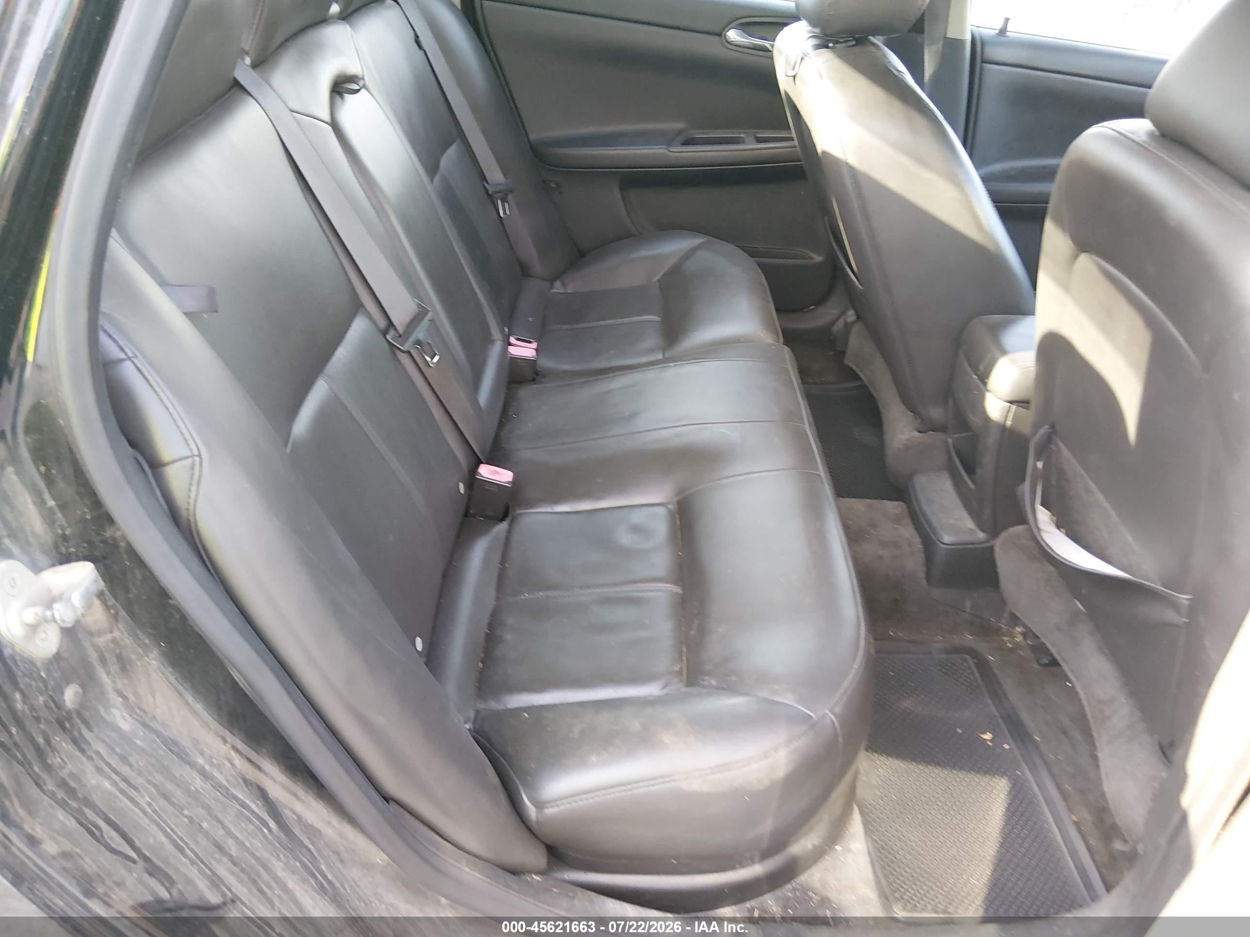 2011 Chevrolet Impala Lt Black vin: 2G1WG5EK8B1128385