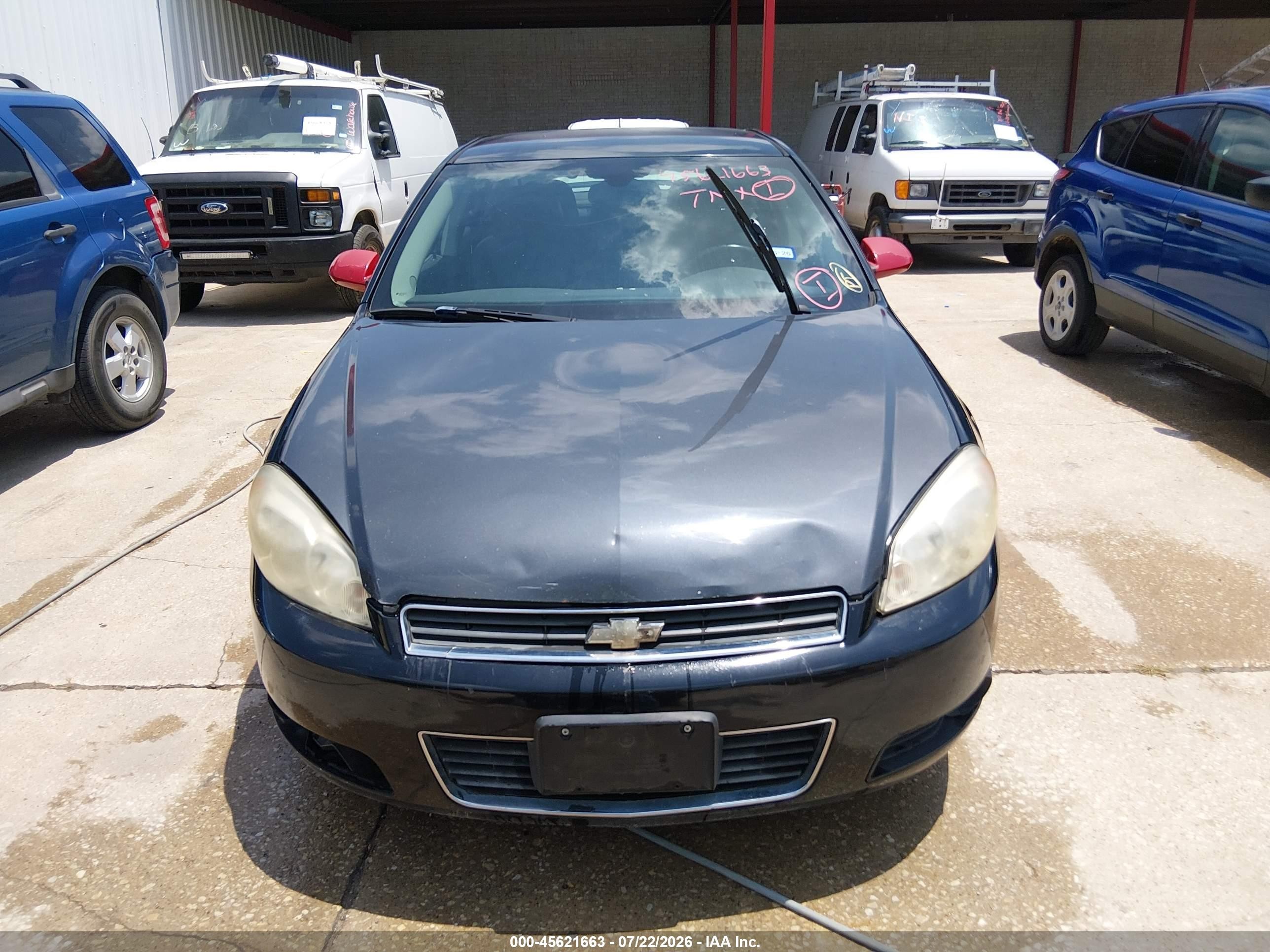 2011 Chevrolet Impala Lt Black vin: 2G1WG5EK8B1128385