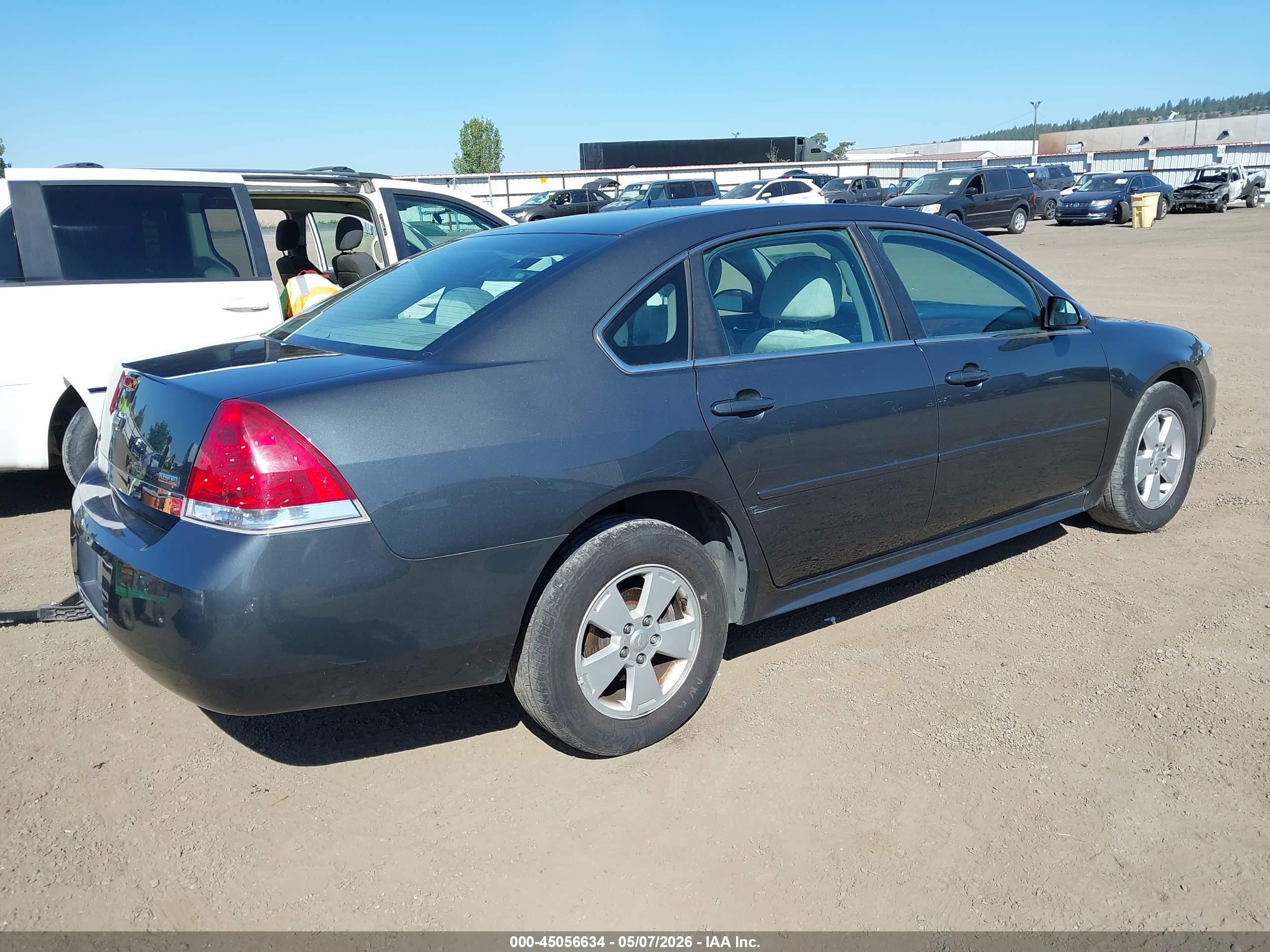 2011 Chevrolet Impala Lt Gray vin: 2G1WG5EK8B1149057