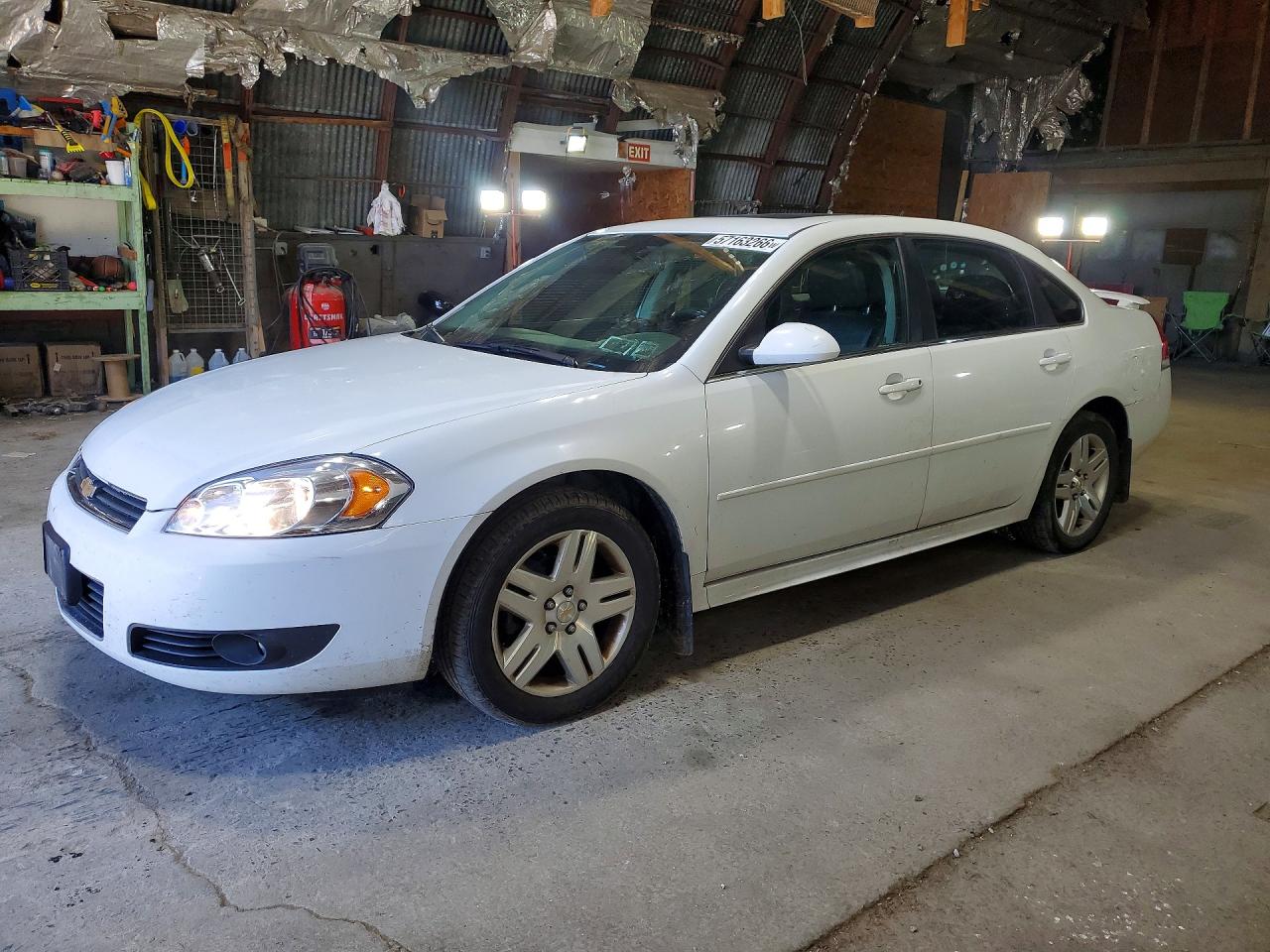 2011 Chevrolet Impala Lt White vin: 2G1WG5EK8B1319689