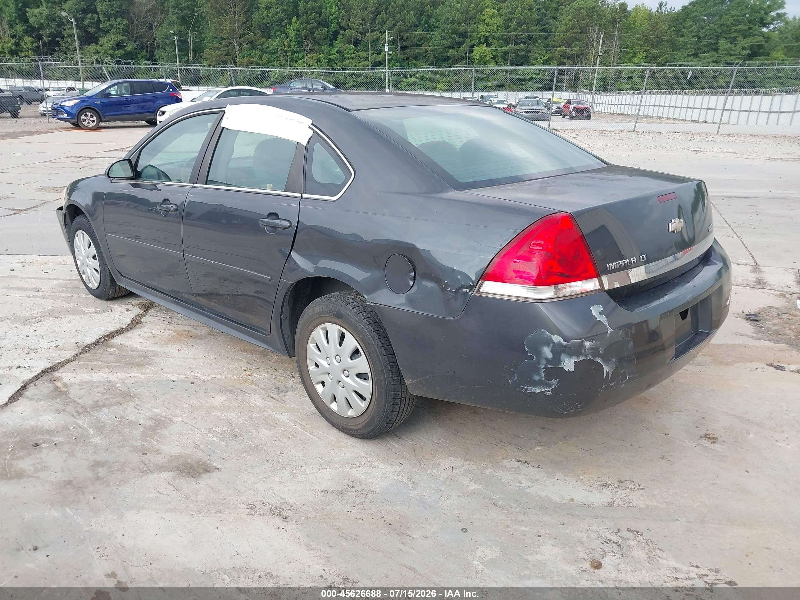 2011 Chevrolet Impala Lt Black vin: 2G1WG5EK9B1118237
