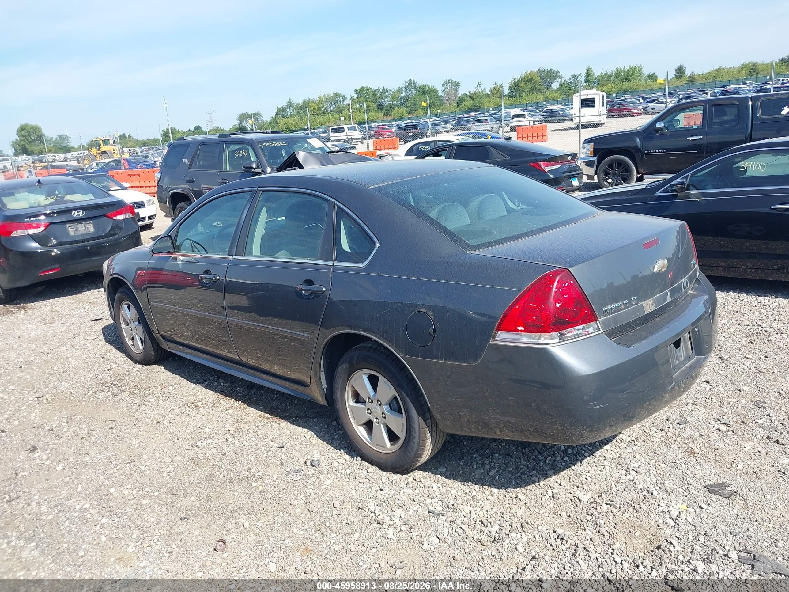 2011 Chevrolet Impala Lt Серый vin: 2G1WG5EK9B1140092