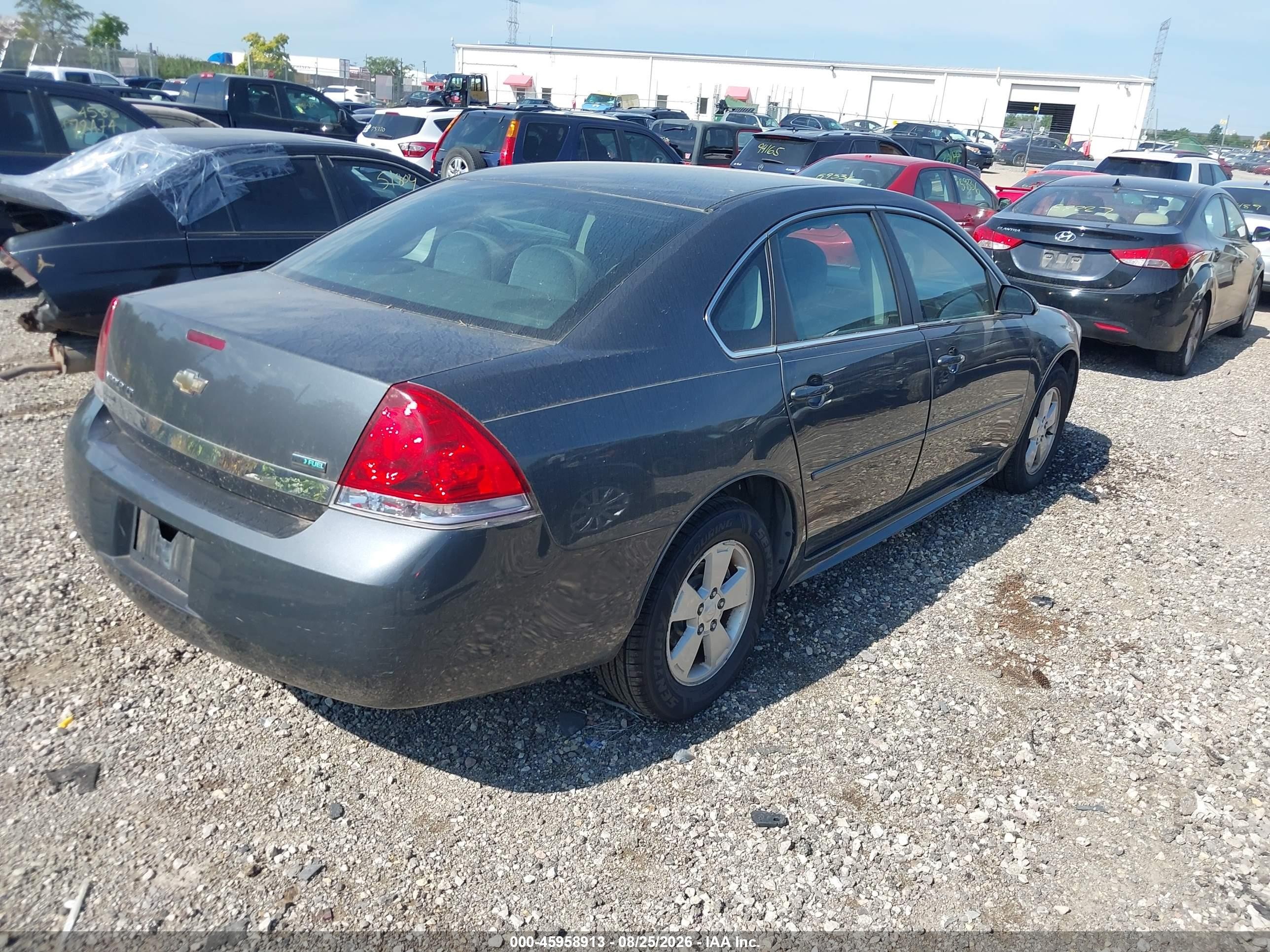 2011 Chevrolet Impala Lt Серый vin: 2G1WG5EK9B1140092