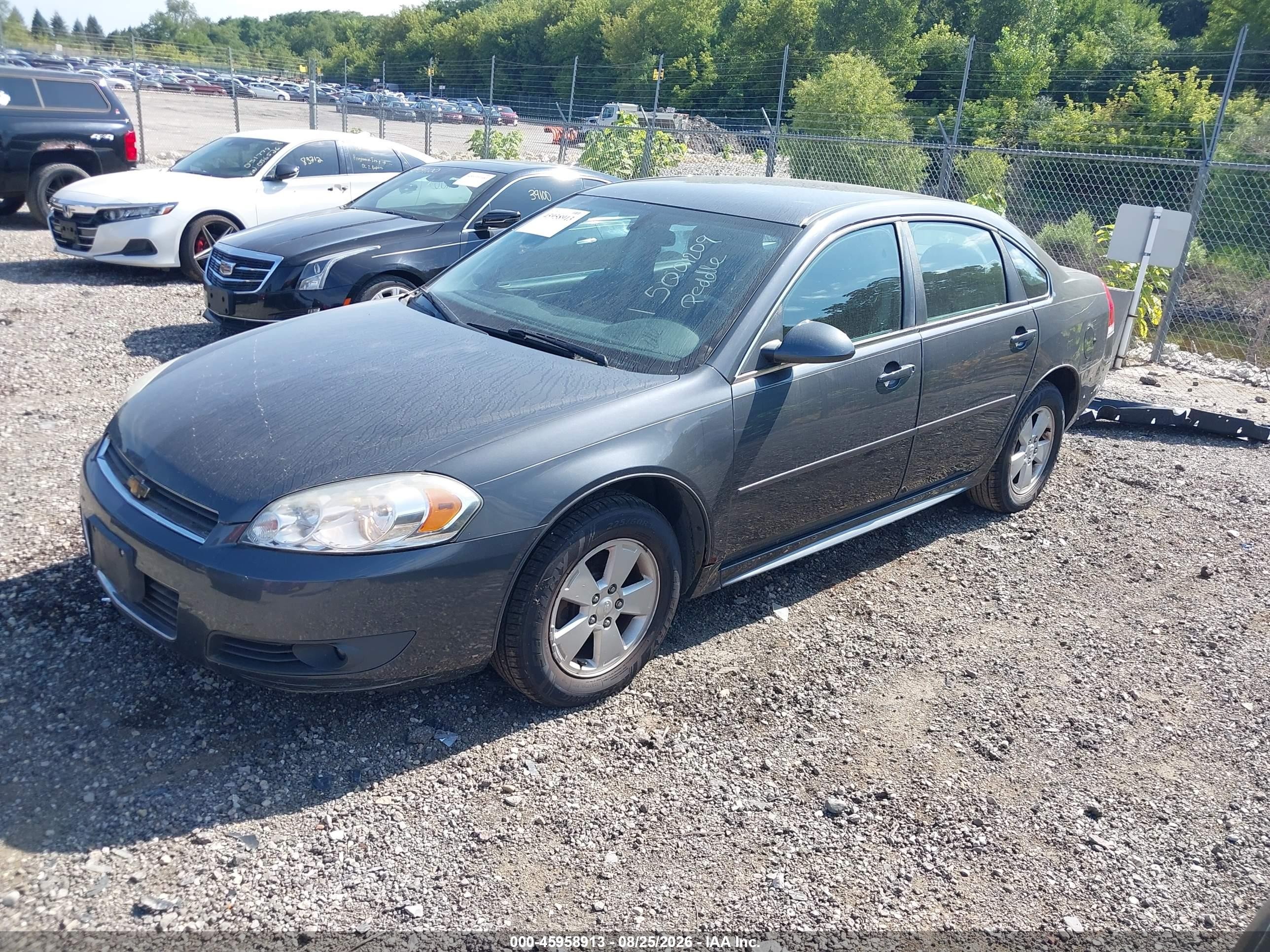 2011 Chevrolet Impala Lt Серый vin: 2G1WG5EK9B1140092