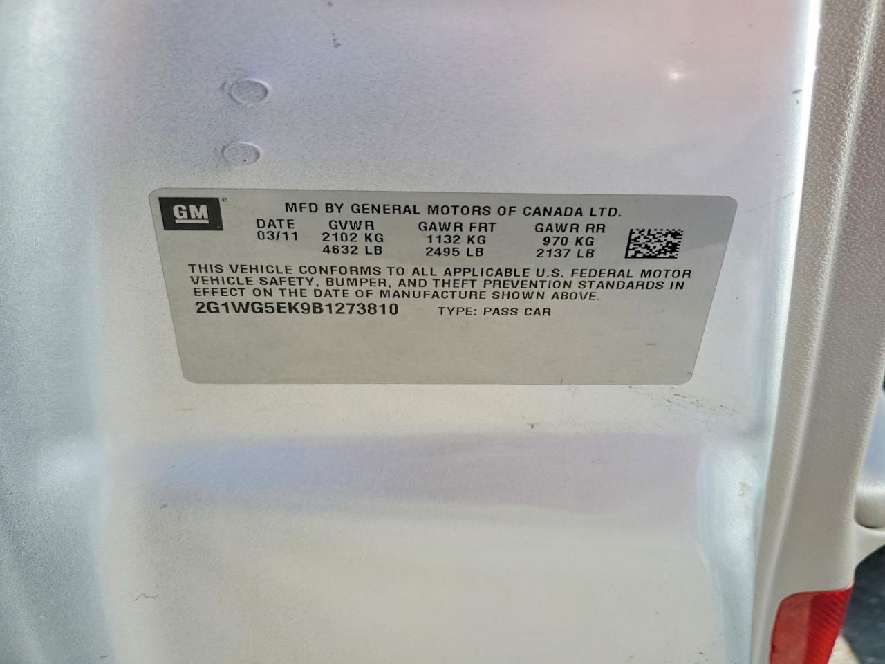 2011 Chevrolet Impala Lt Серебряный vin: 2G1WG5EK9B1273810
