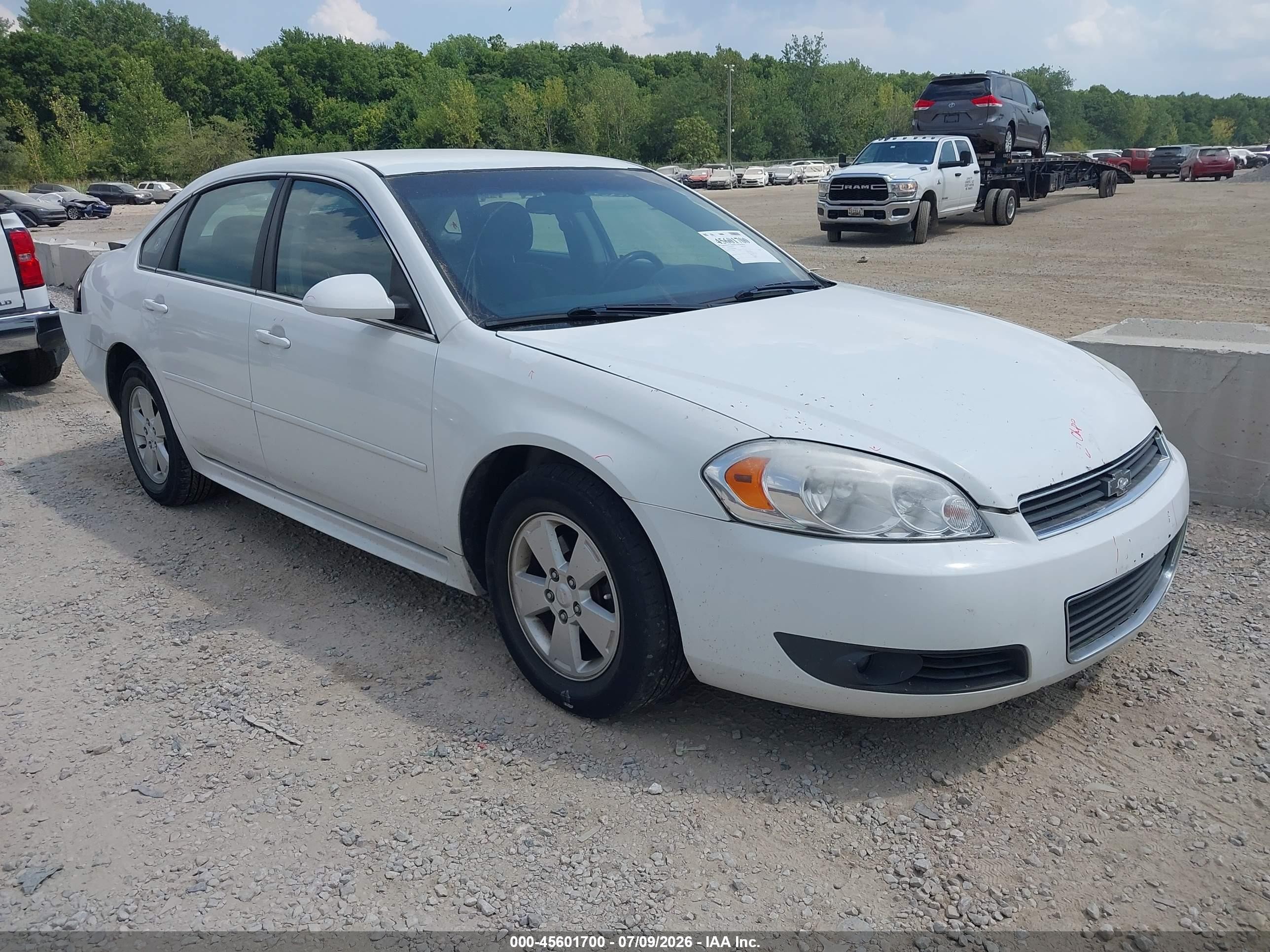 2011 Chevrolet Impala Lt White vin: 2G1WG5EK9B1298898