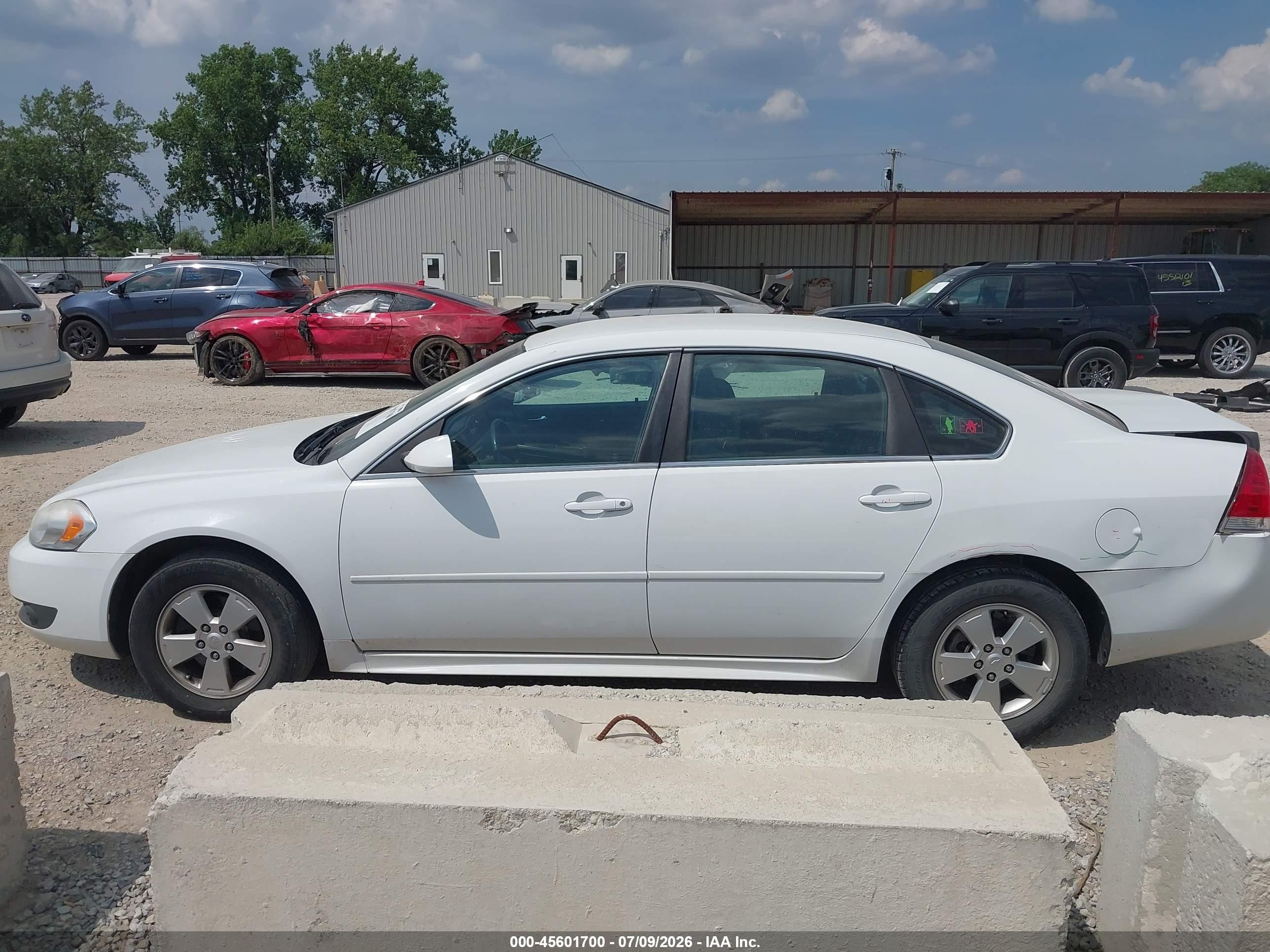 2011 Chevrolet Impala Lt Белый vin: 2G1WG5EK9B1298898