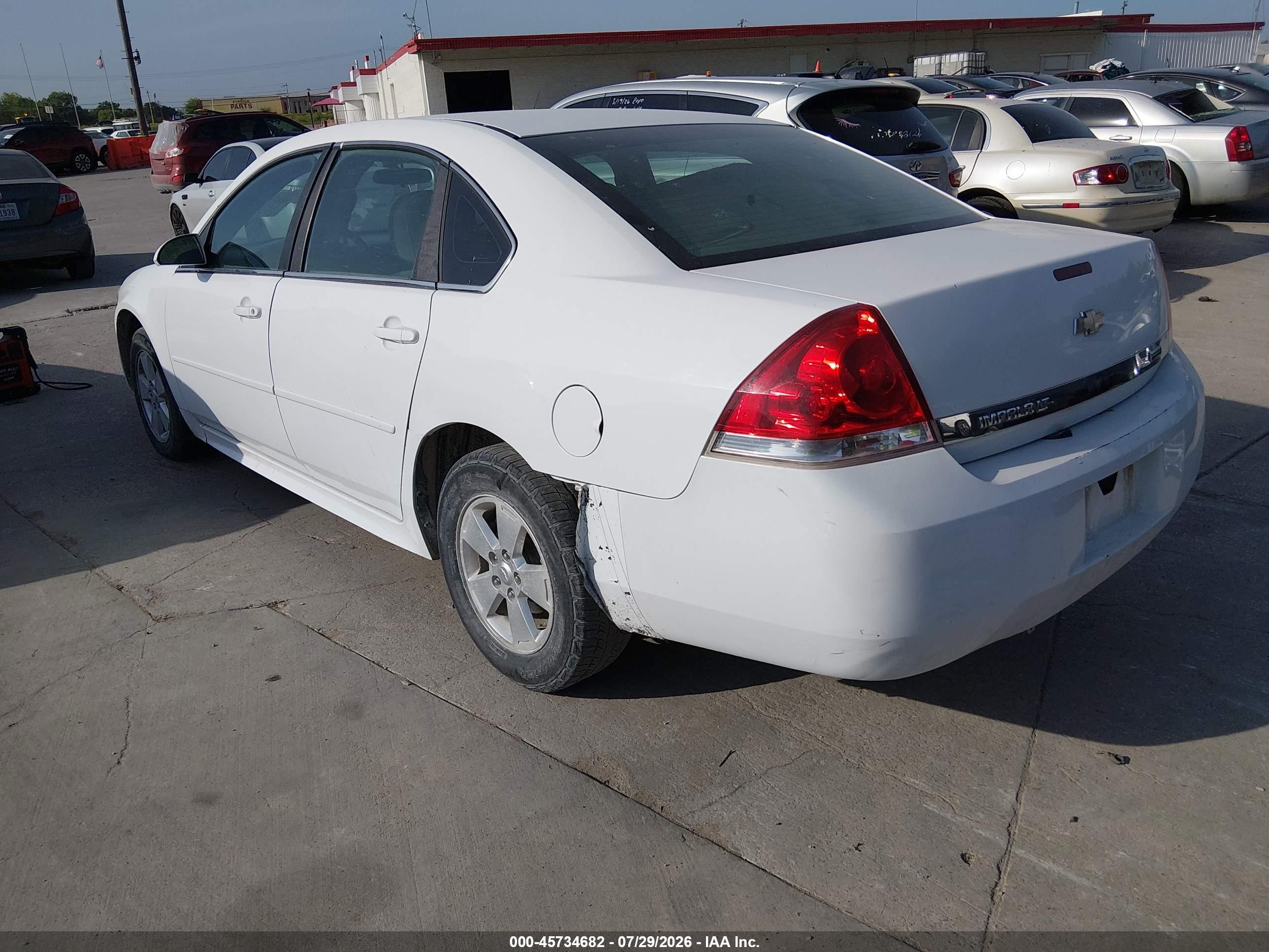 2011 Chevrolet Impala Lt Белый vin: 2G1WG5EK9B1308183