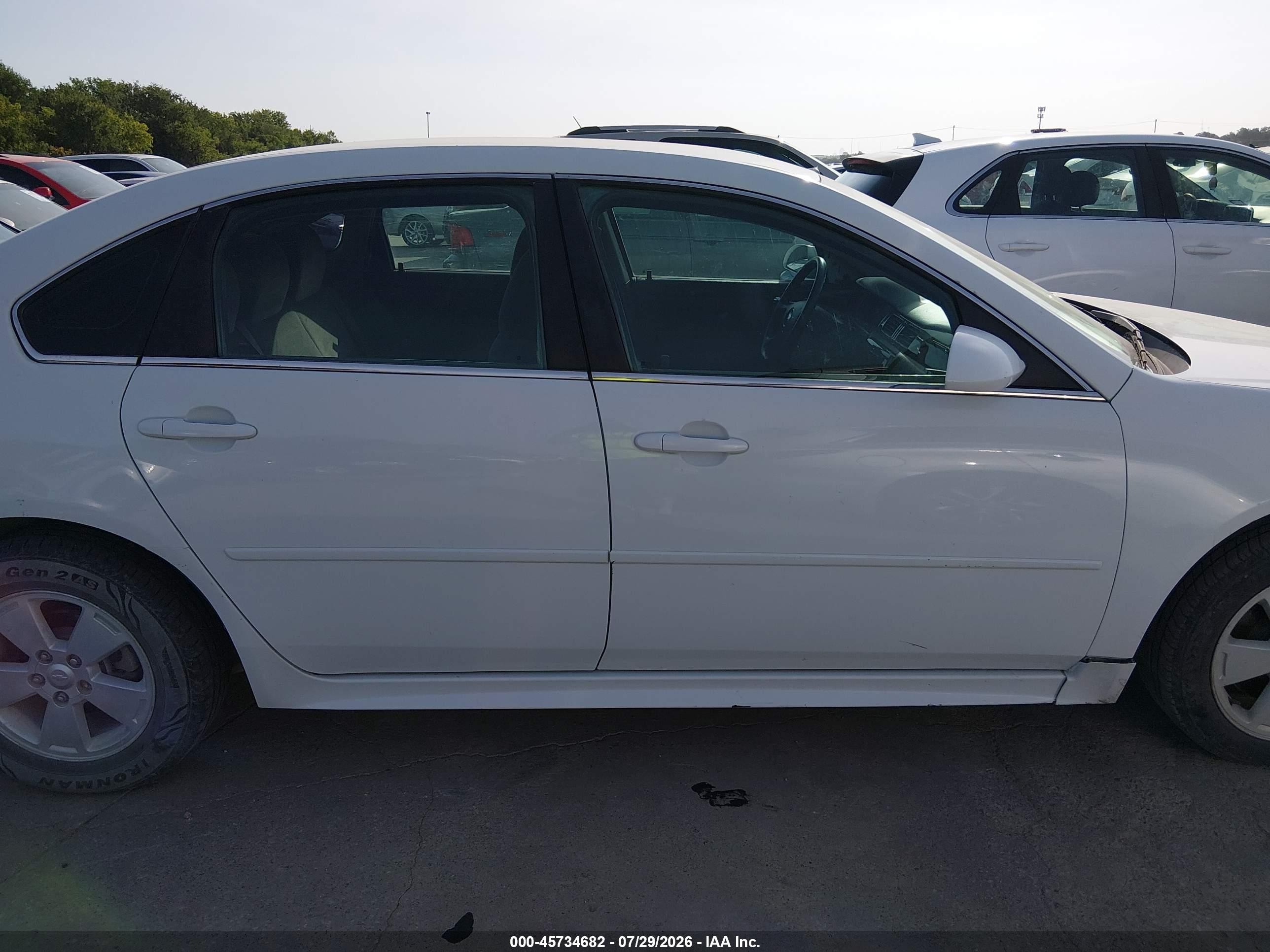 2011 Chevrolet Impala Lt Белый vin: 2G1WG5EK9B1308183